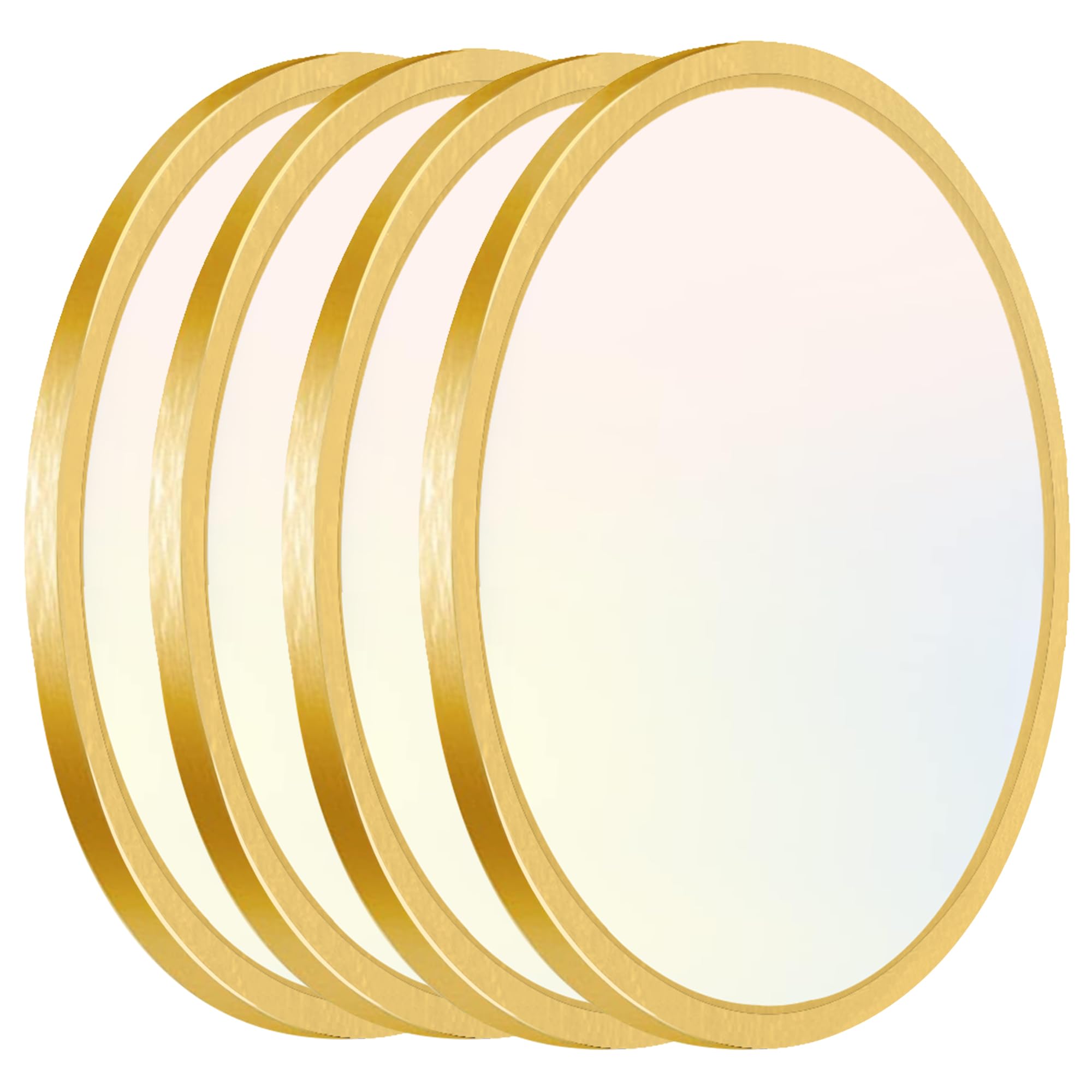 Hlite 12-Inch Flush Mount LED Ceiling Light Fixture, 24W 2400LM, 3CCT Selectable, Metal, Gold, Model CLB-1717