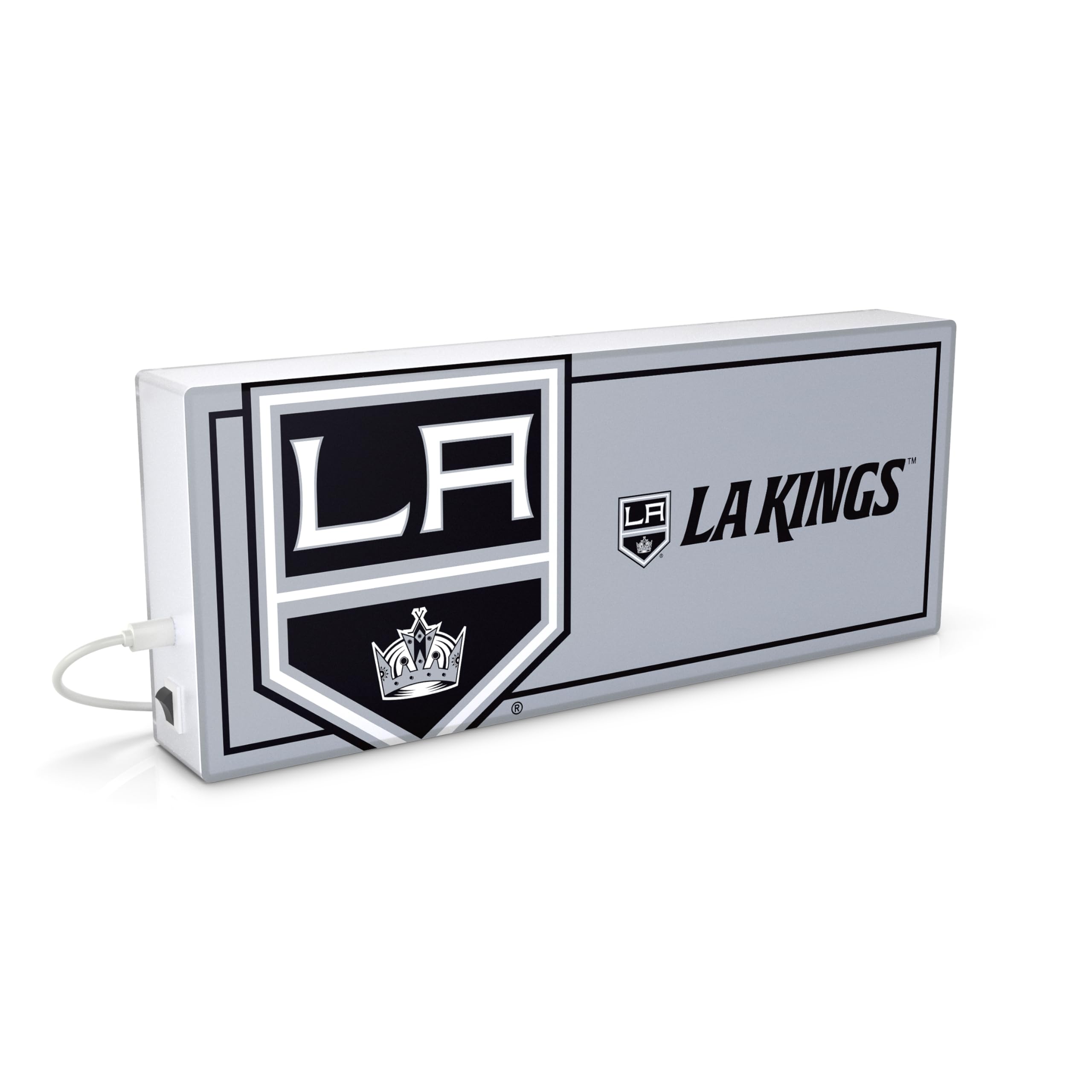 SOAR NHL LED Ambience Light Box: Elevate Your Space with Officially Licensed Wall D  cor, Los Angeles Kings