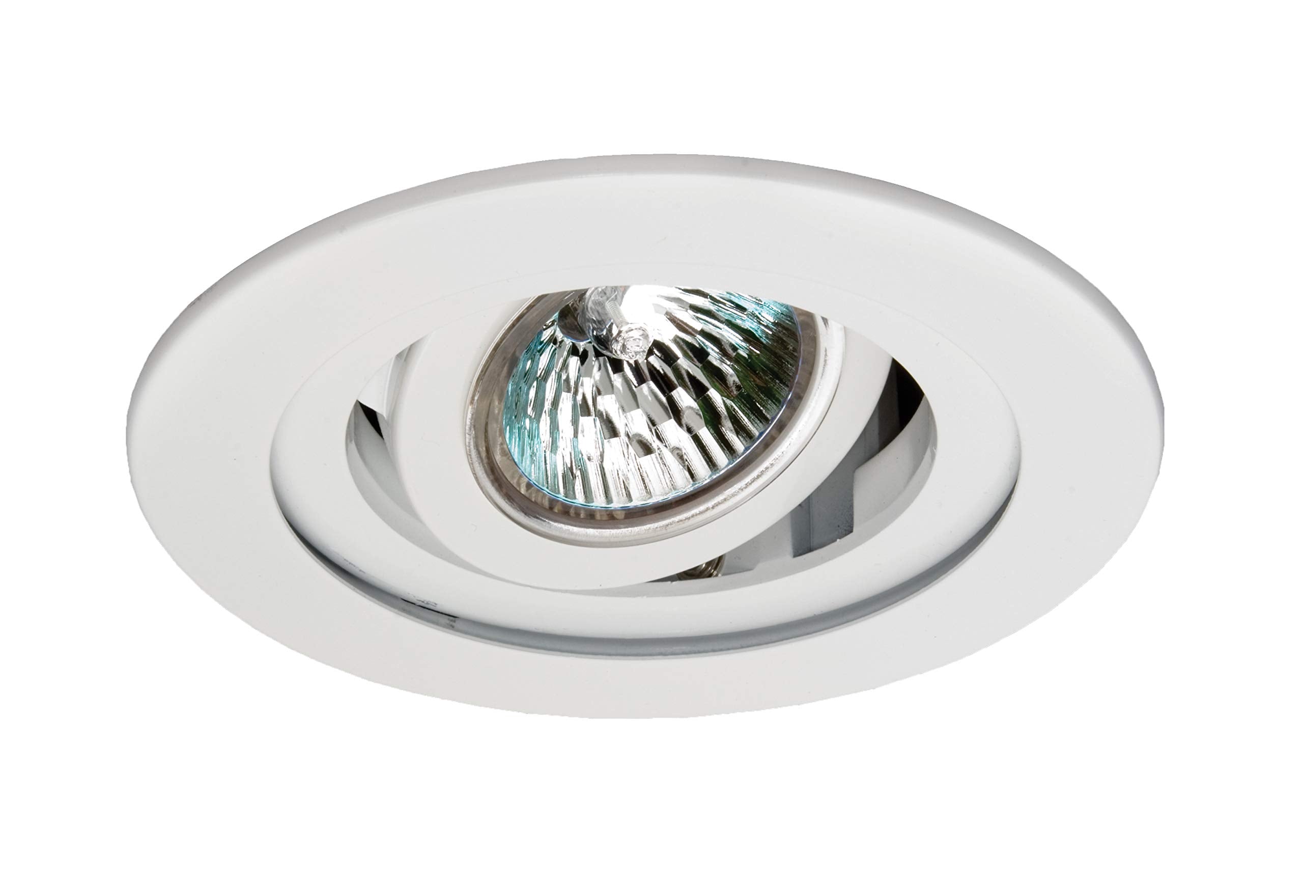 Nicor Lighting 3 Inch White Recessed Gimbal Trim For Mr16 Bulb (13007Wh)