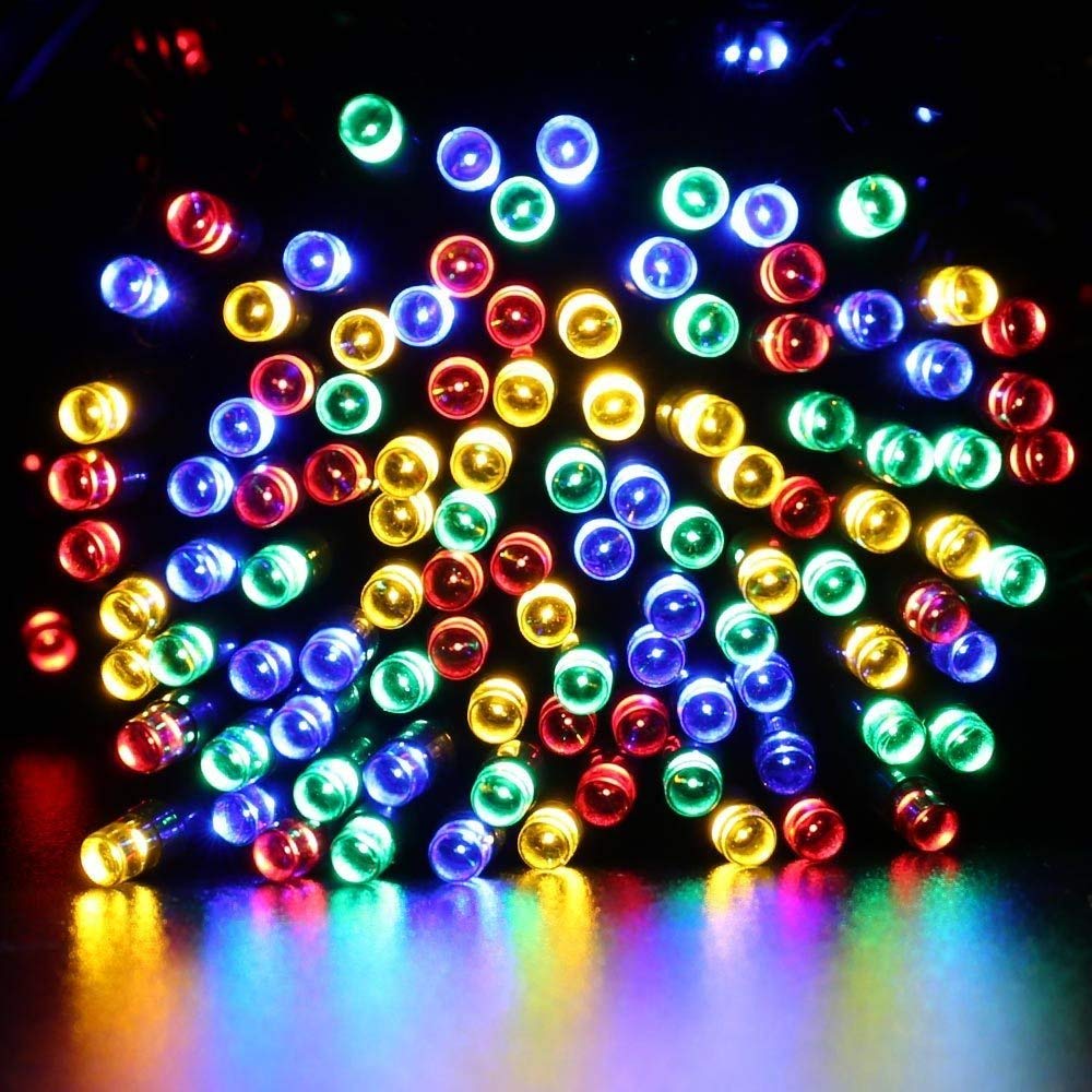 Solar Outdoor String Lights, 72Ft Vintage Rope Hemp Solar Patio Lights, Waterproof Multicolor Solar Powered String Lights With 8