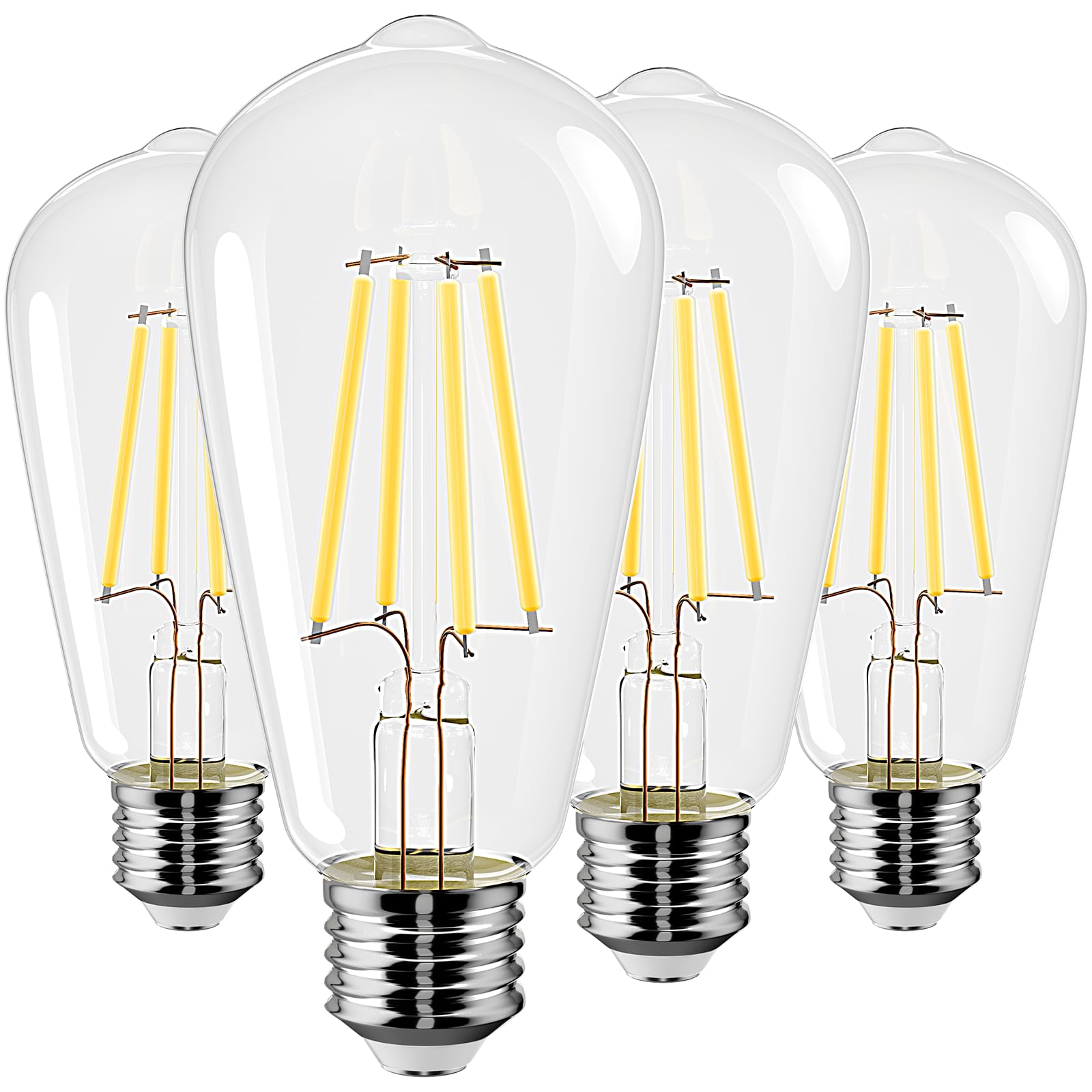 Cylyt E26 Led Bulb 60 Watt Equivalent, Non-Dimmable Vintage Edison Light Bulbs 7W, Ul Listed Decorative Filament Lightbulbs Dayl