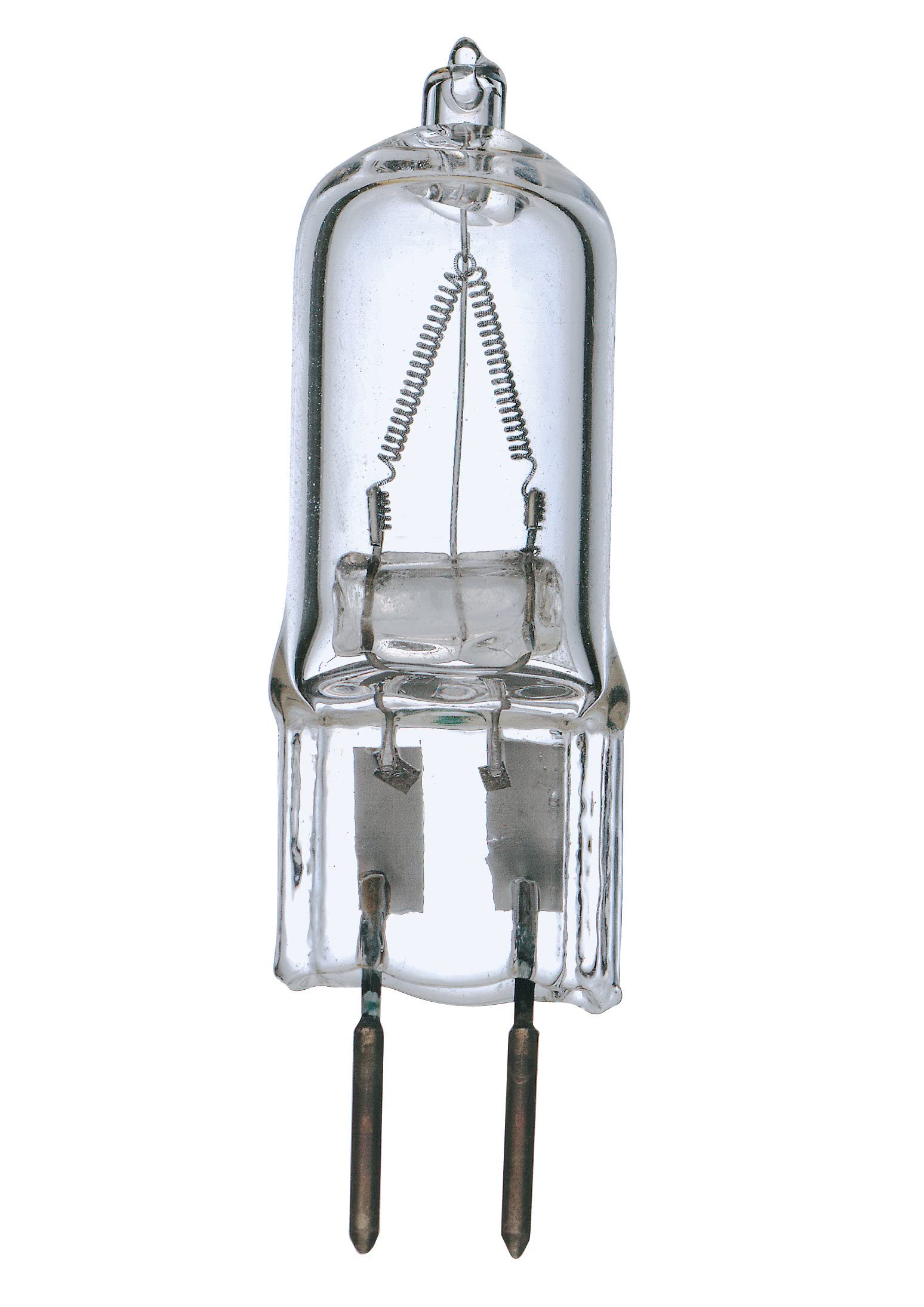 Satco T4 Bi-Pin Halogen Light Bulb, GY6.35 Base, 35W, Clear, 4-Pack, Model S3164/04