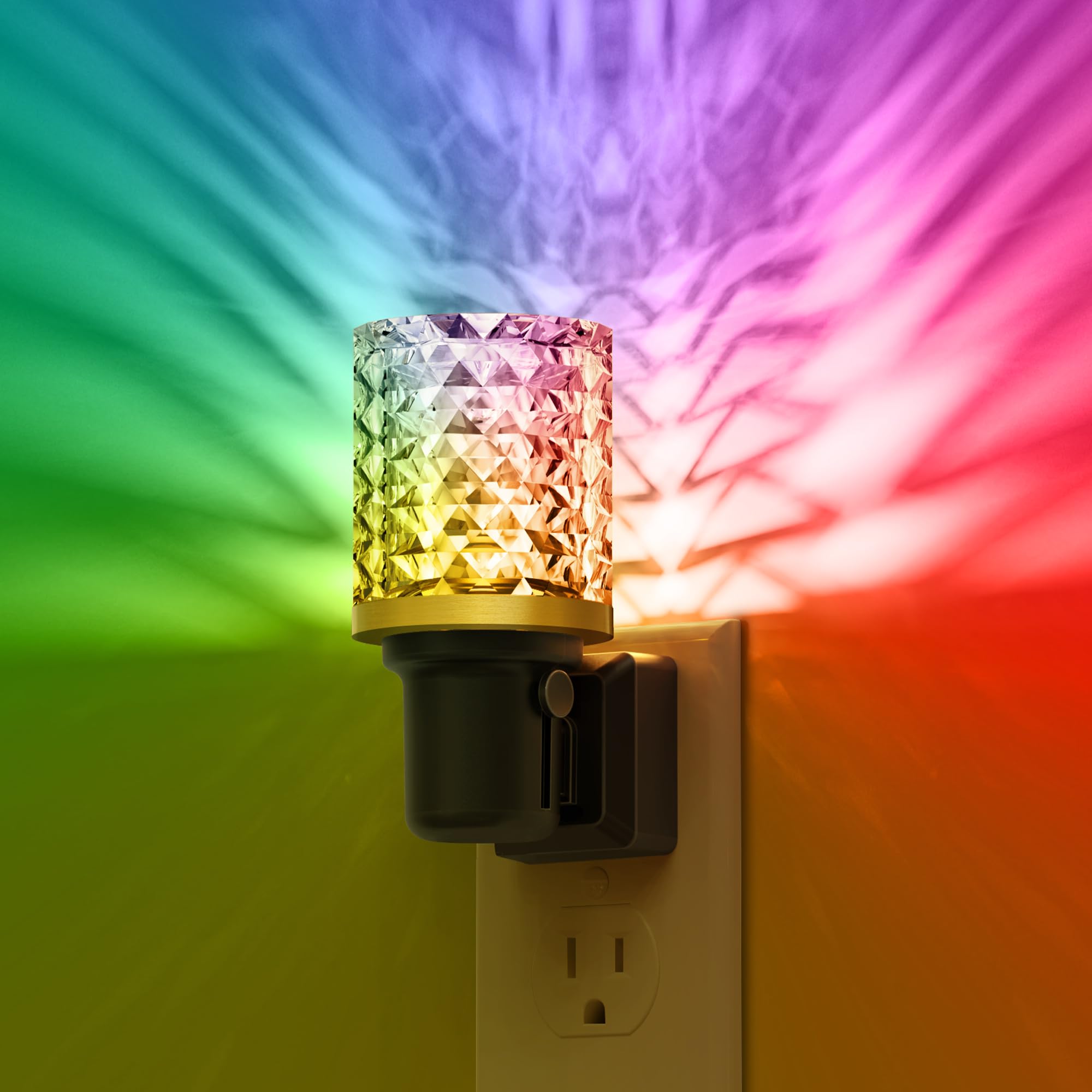L LOHAS LED Night Light  Dimmable Night Lights Plug into Wall  Color Changing Nightlight RGB with Auto Light Sensor  0-100LM Adjustable Brightness LED Night Light
