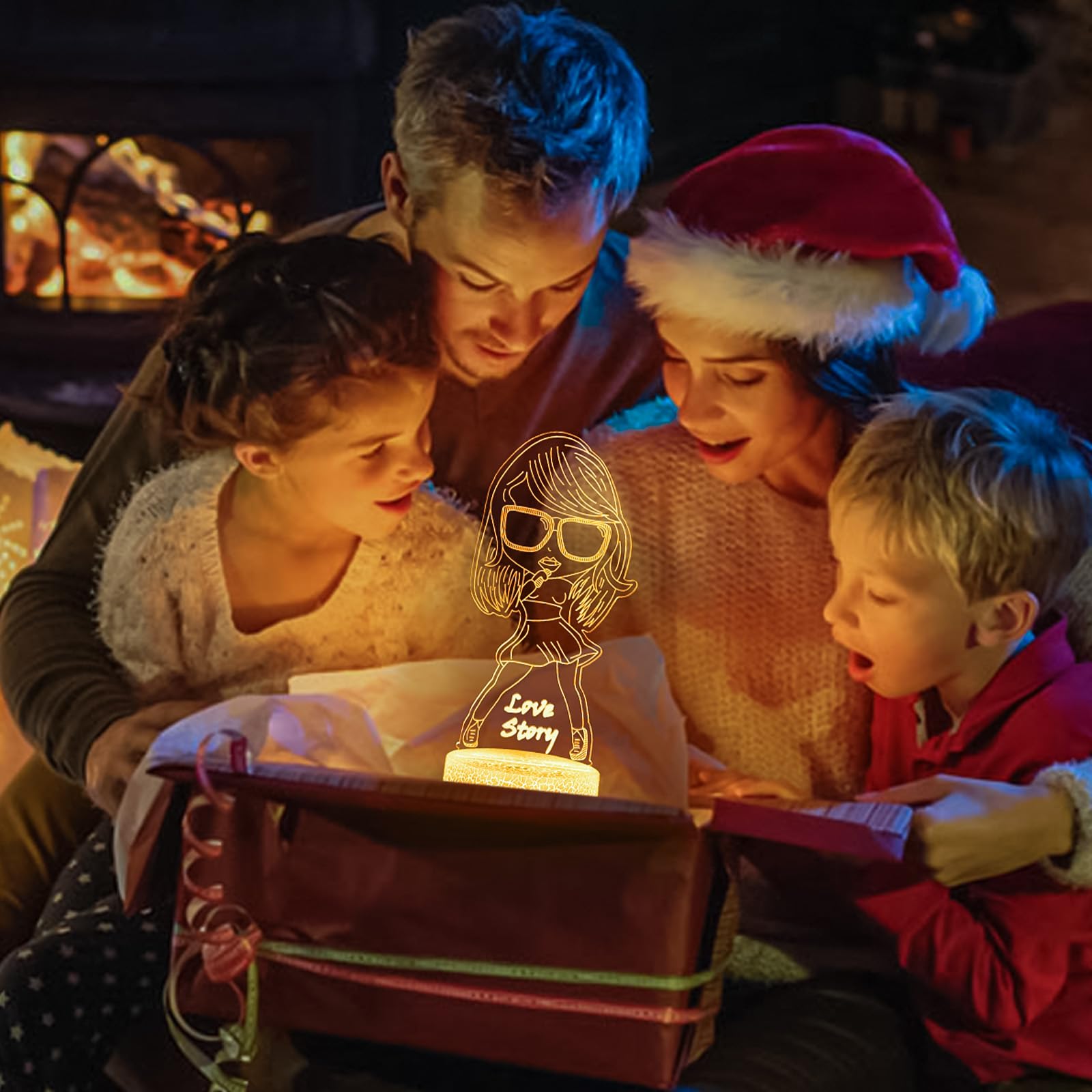 Cover Joy 3D Night Light Gifts: Fans Merch, Table Lamp With Remote Control And Smart Touch, Singer Gifts For Girls Room Decor Music Party Birthday Christmas