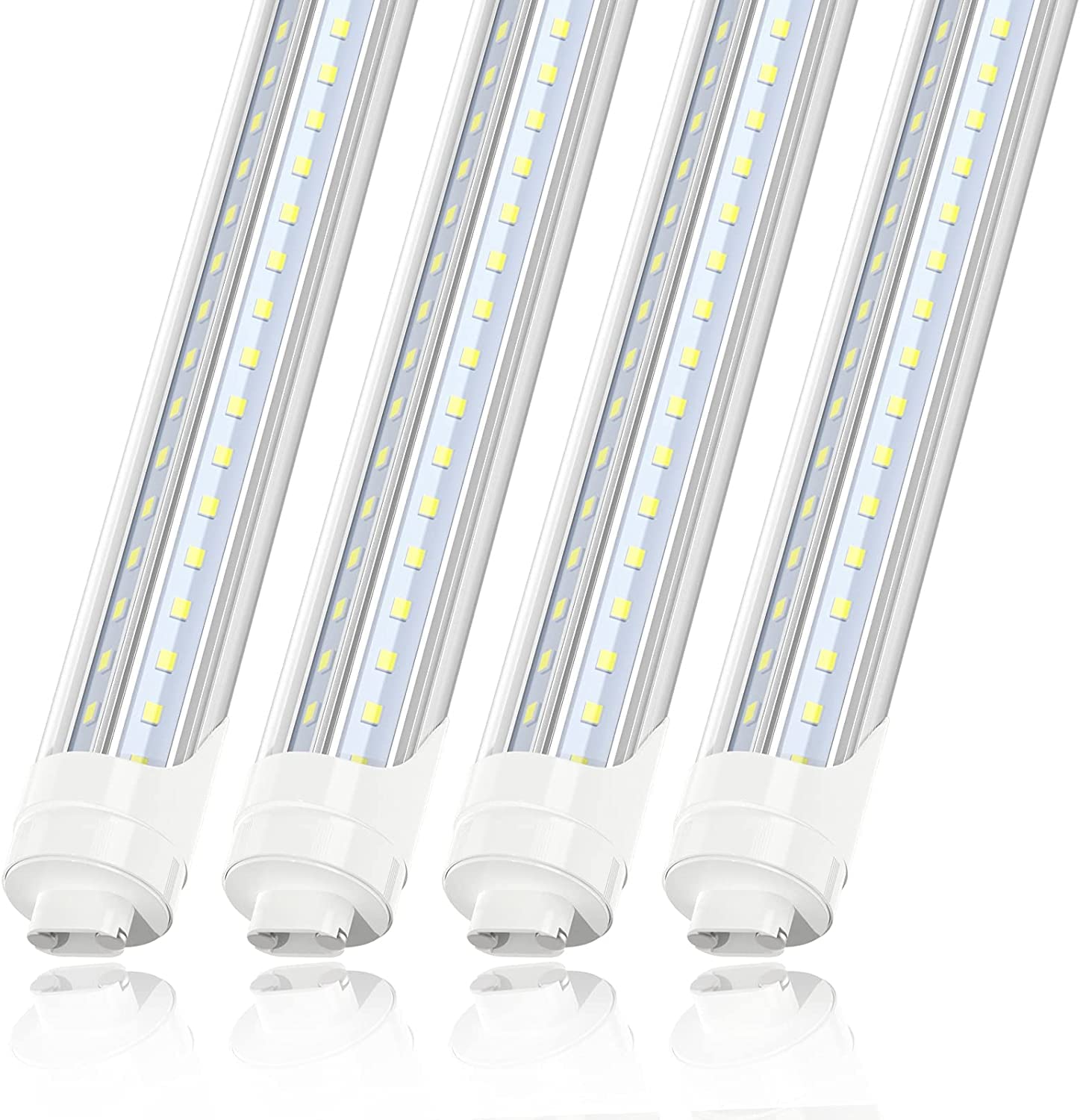 Jesled 8Ft Led Bulbs Light, 72W 5000K Daylight, R17D/Ho Base, 7200Lm, 110W Equivalent Fluorescent Tubes F96T12/Dw/Ho, Rotate V S