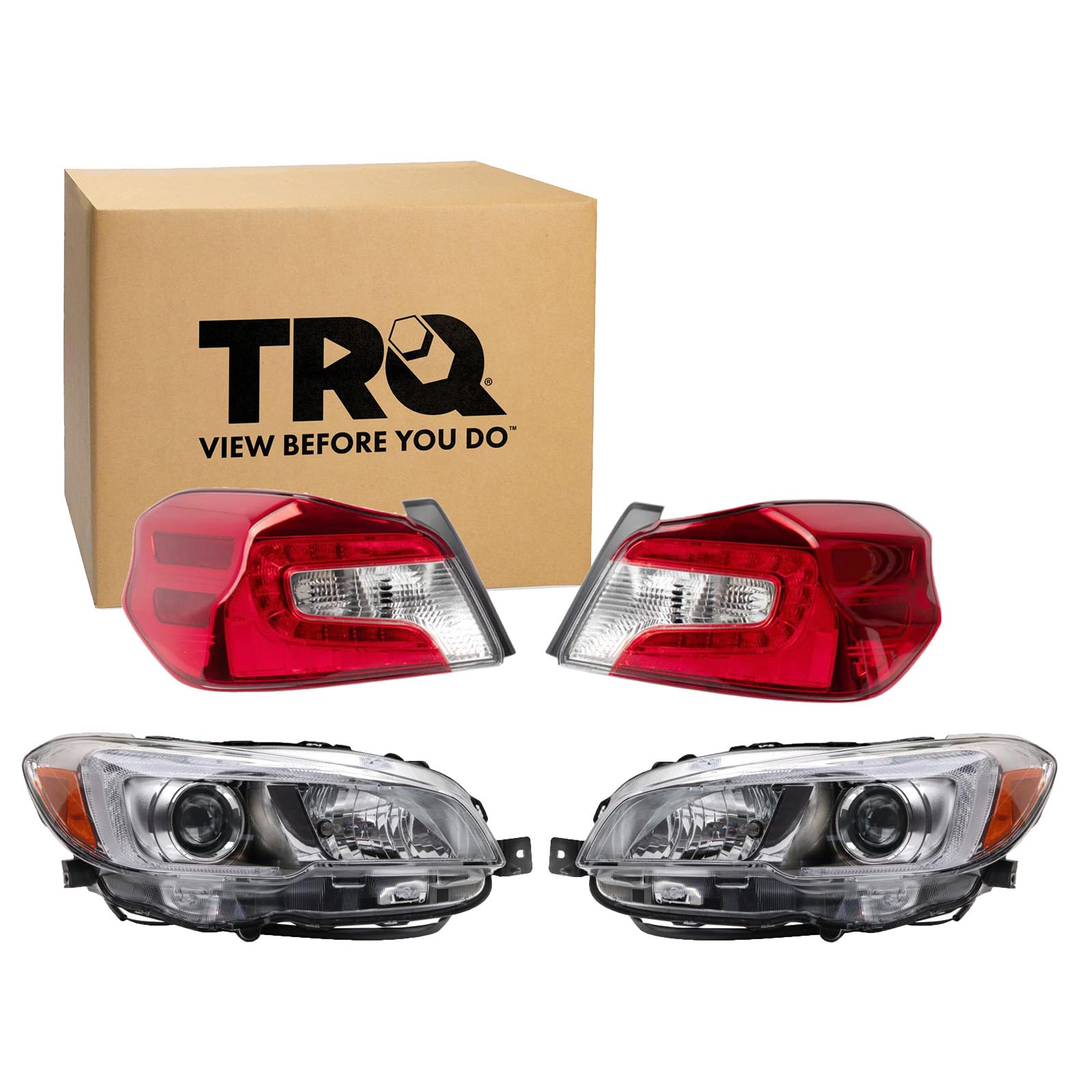 Trq Lighting Kit Su2502152 Su2503152 Su2818106 Su2819106 Compatible With 2015-2021 Subaru Wrx