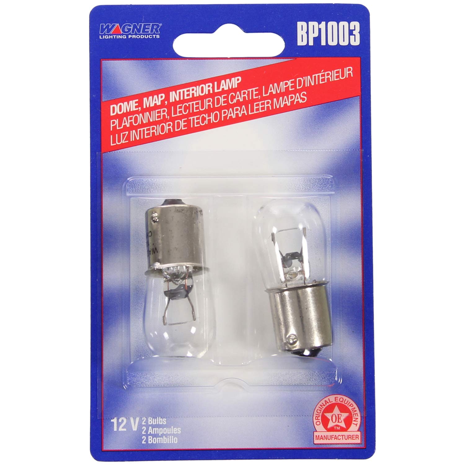 Mini Replacement Auto Bulb, 2-Pk., 12V, 1003