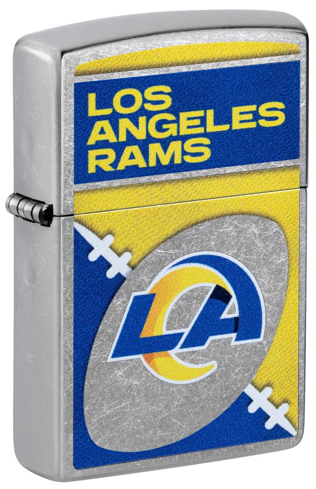 Zippo Nfl Los Angeles Rams Street Chrome Pocket Lighter