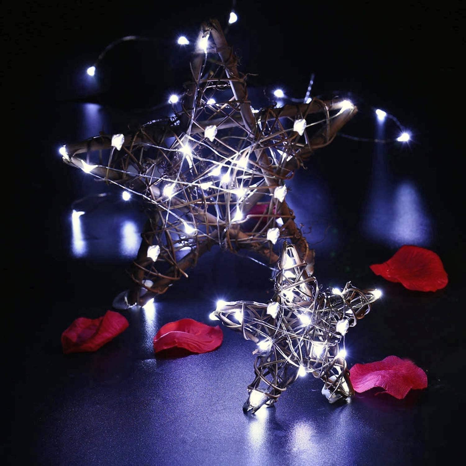 AOZOPE 12 Pack Fairy Lights - 20 LED Mini String Lights, 7ft Copper Wire, Cool White, Model NKDCH 012