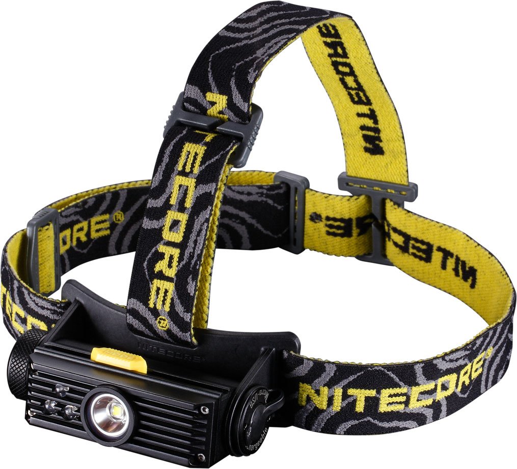 Nitecore HC90 Rechargeable Headlamp 900-Lumens Aluminum Black Model HC90