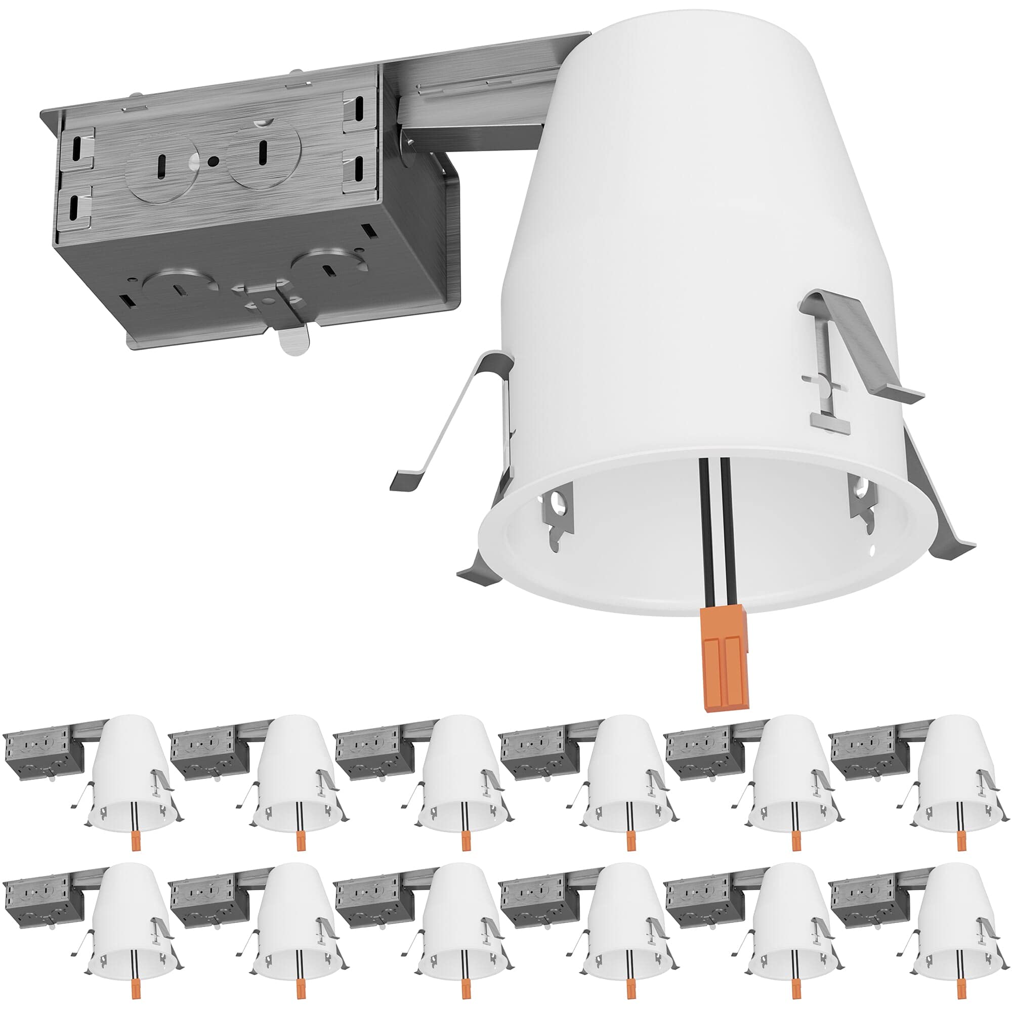Sunco 12 Pack 4 Inch Can Lights - Metal Recessed Lighting Housing, IC Rated, Air Tight, UL Listed, Easy Install, 120-277V, TP24 Connector