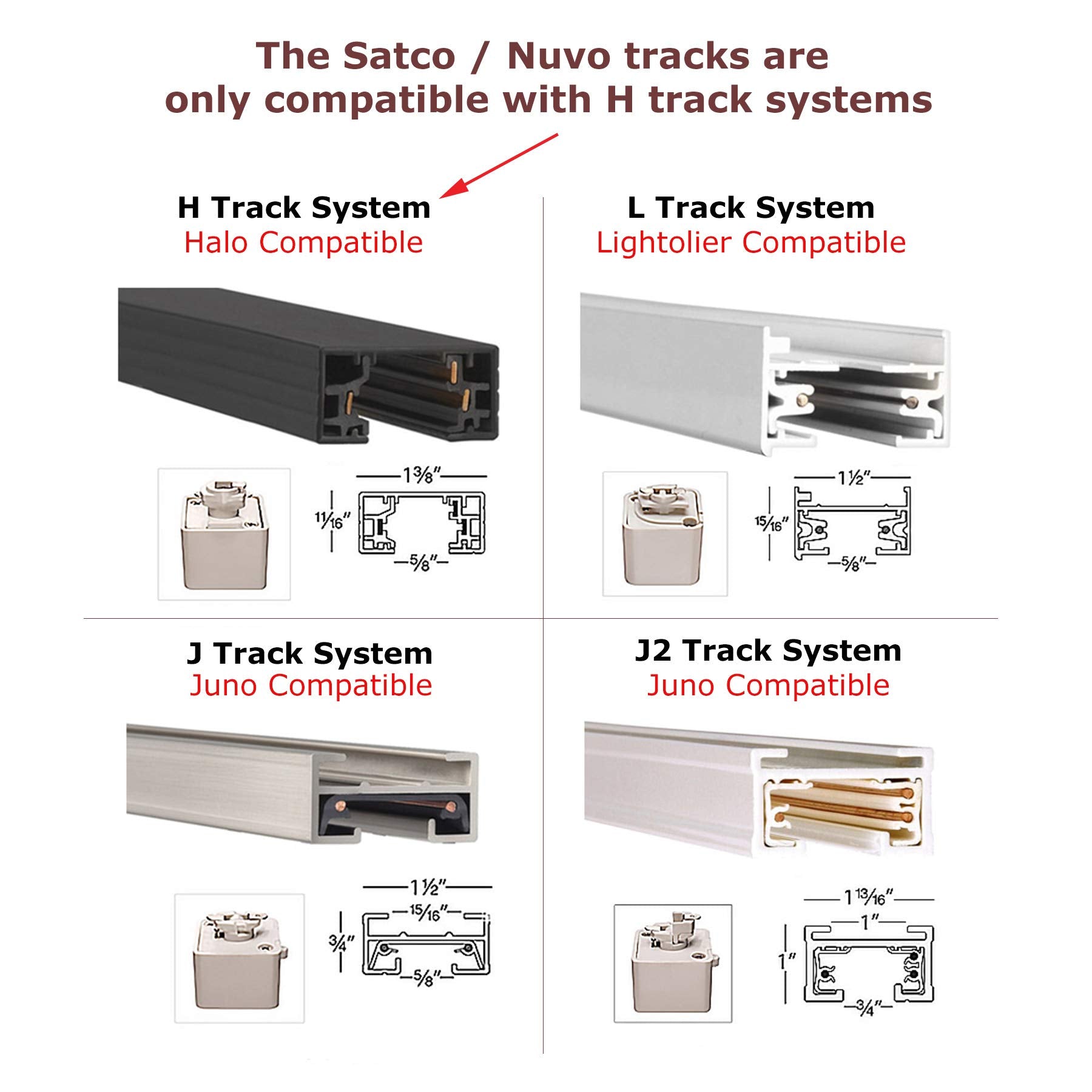 Nuvo Tr118 2 Track, White
