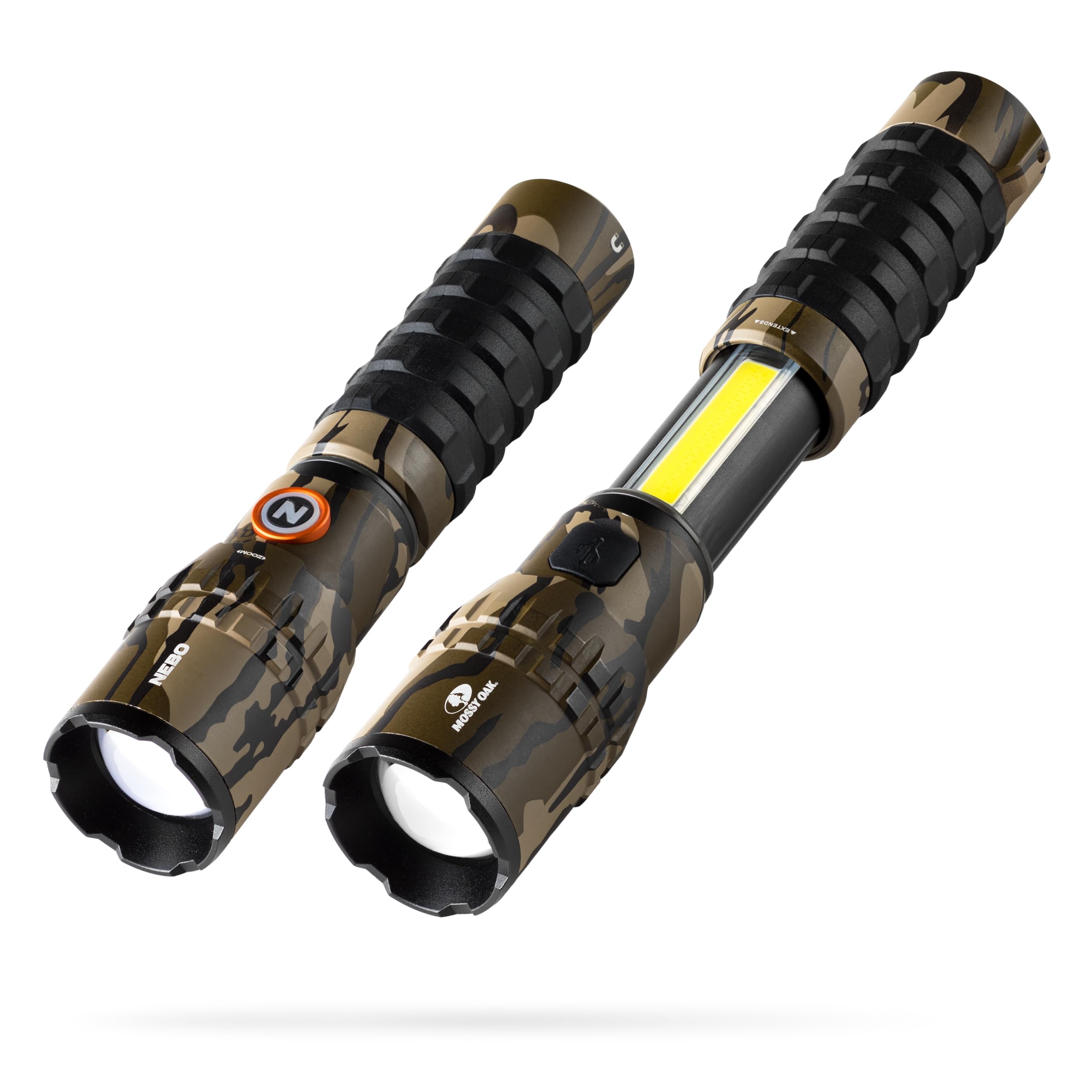 NEBO SLYDE KING Rechargeable Flashlight - 1000 Lumens, Waterproof, Magnetic Base, Camo, One Size, Model NEB-FLT-1021