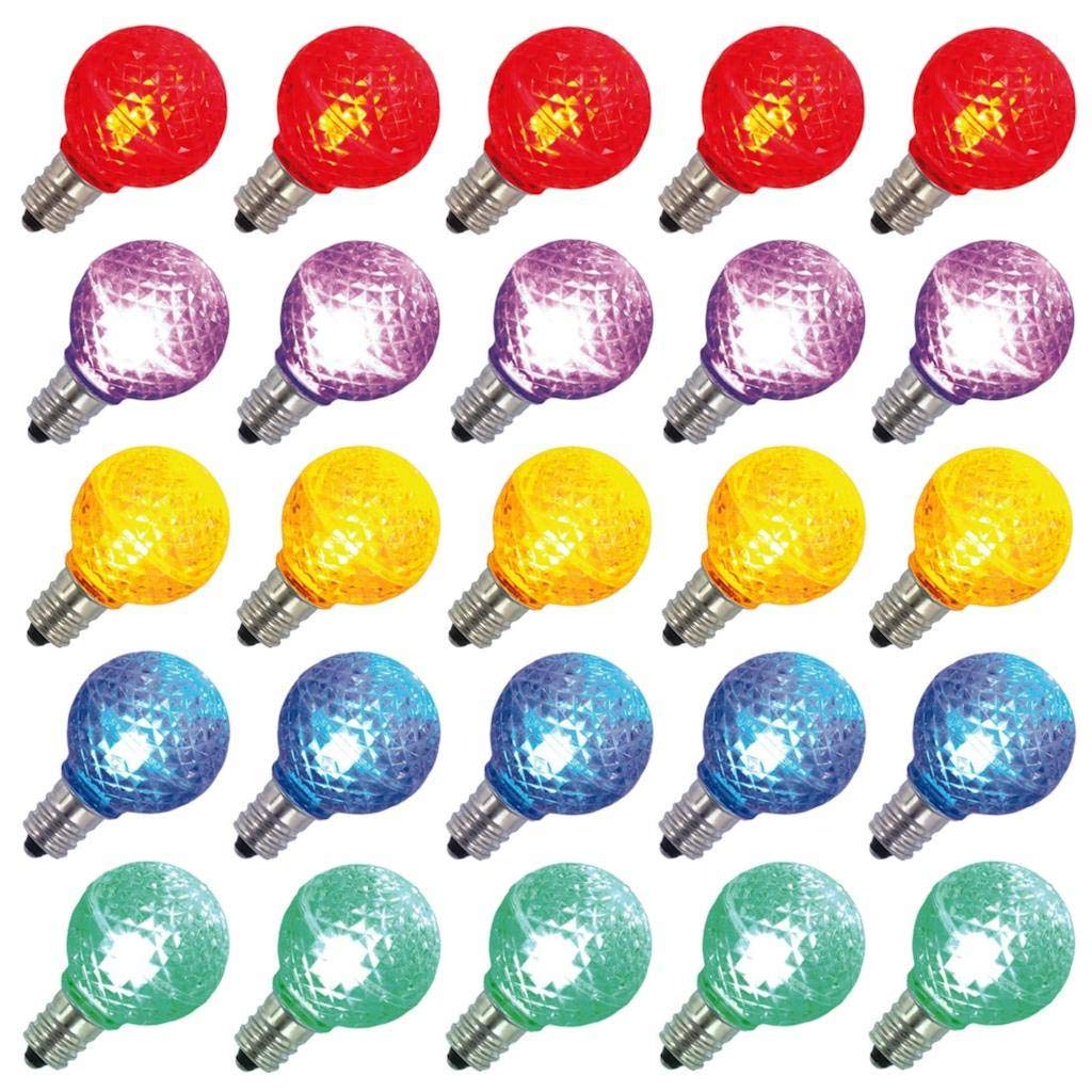 Vickerman G30 LED Replacement Bulb, Multicolor, Package of 25, Model XLEDG30-25
