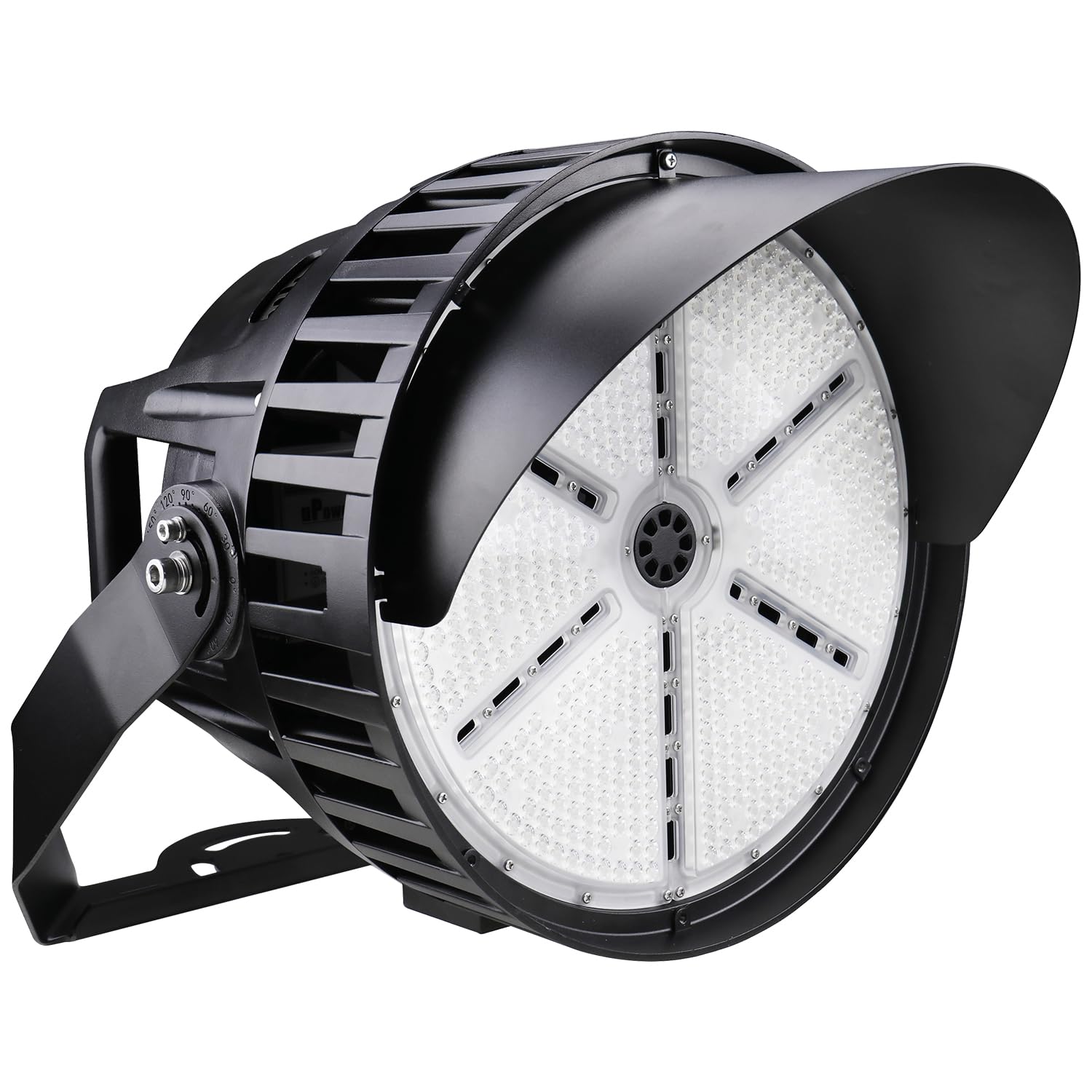 dephen 600W LED Stadium Lights Outdoor - 84,000Lumens 5000K Commercial Sportlight, 30 Degree Arena Lamp, 0-10V Dimmable IP65 Flo