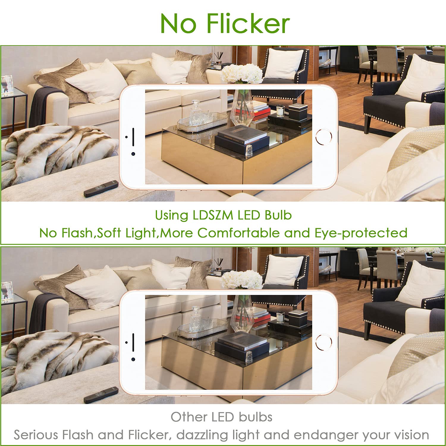 Ldszm E12 Led Bulbs, 12W Non-Dimmable, 100W Equivalent, Daylight White, 3