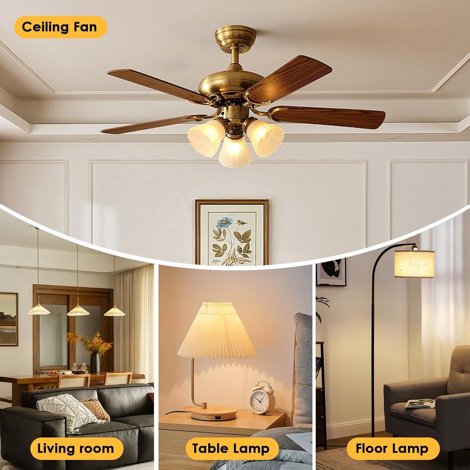 M Mayjazz 3-Way Led Light Bulbs 30 70 100 Watt Equivalent, 5000K Daylight, A19 E26 Led Bulbs, Omni-Directional, Perfect For Read