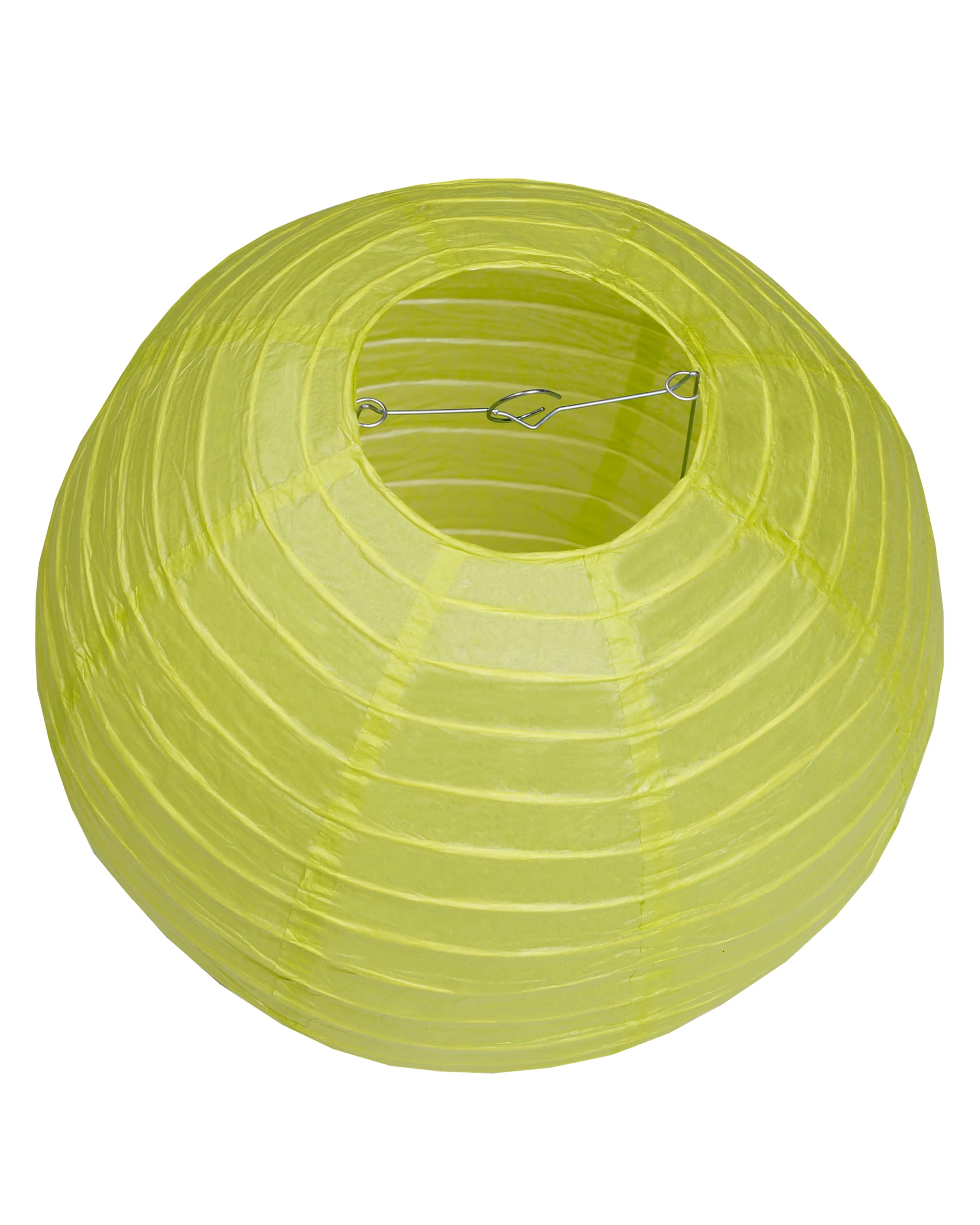 Matissa 10''(25Cm) Pack Of 6 Paper Lantern Wedding Party Decoration Craft Lamp Shade (Spring Green)