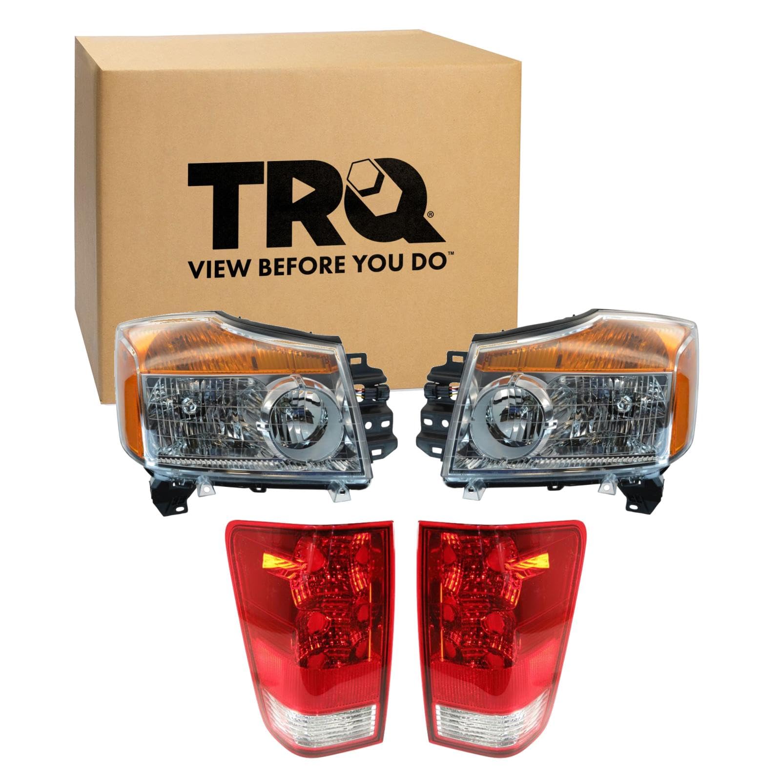 TRQ Lighting Kit NI2502168 NI2503168 NI2800166 NI2801166 Compatible with 2008-2015 Nissan TITAN