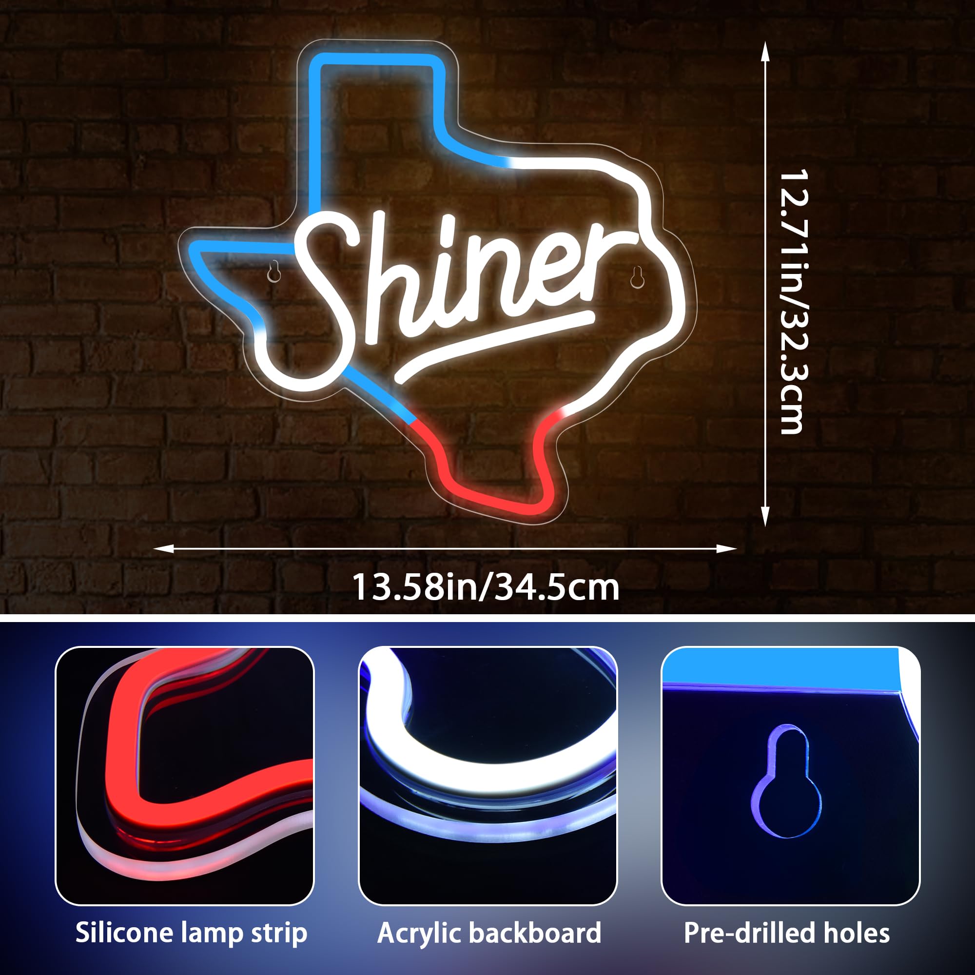 malt-inspired Neon Sign For Wall Decor Bar Neon Sign malt-inspired Led Sign Neon Lights For Home Bar Man Cave Garage Pub Party Game Room Hotel Bedroom Birthday Gifts Usb Powered(Xd-274)