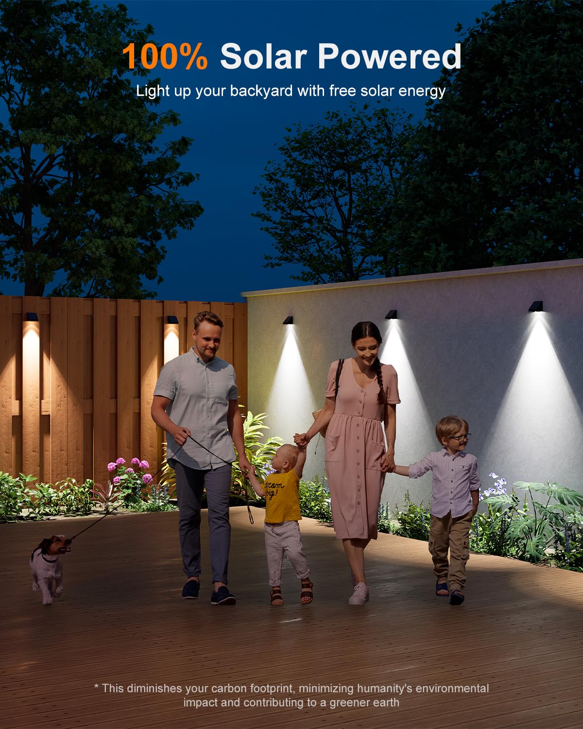 12 Pack Decorative Solar Powered Fence Lights Outdoor Waterproof With Cool White Led Spot Lens, For Outside Wall, Deck, Patio, Y