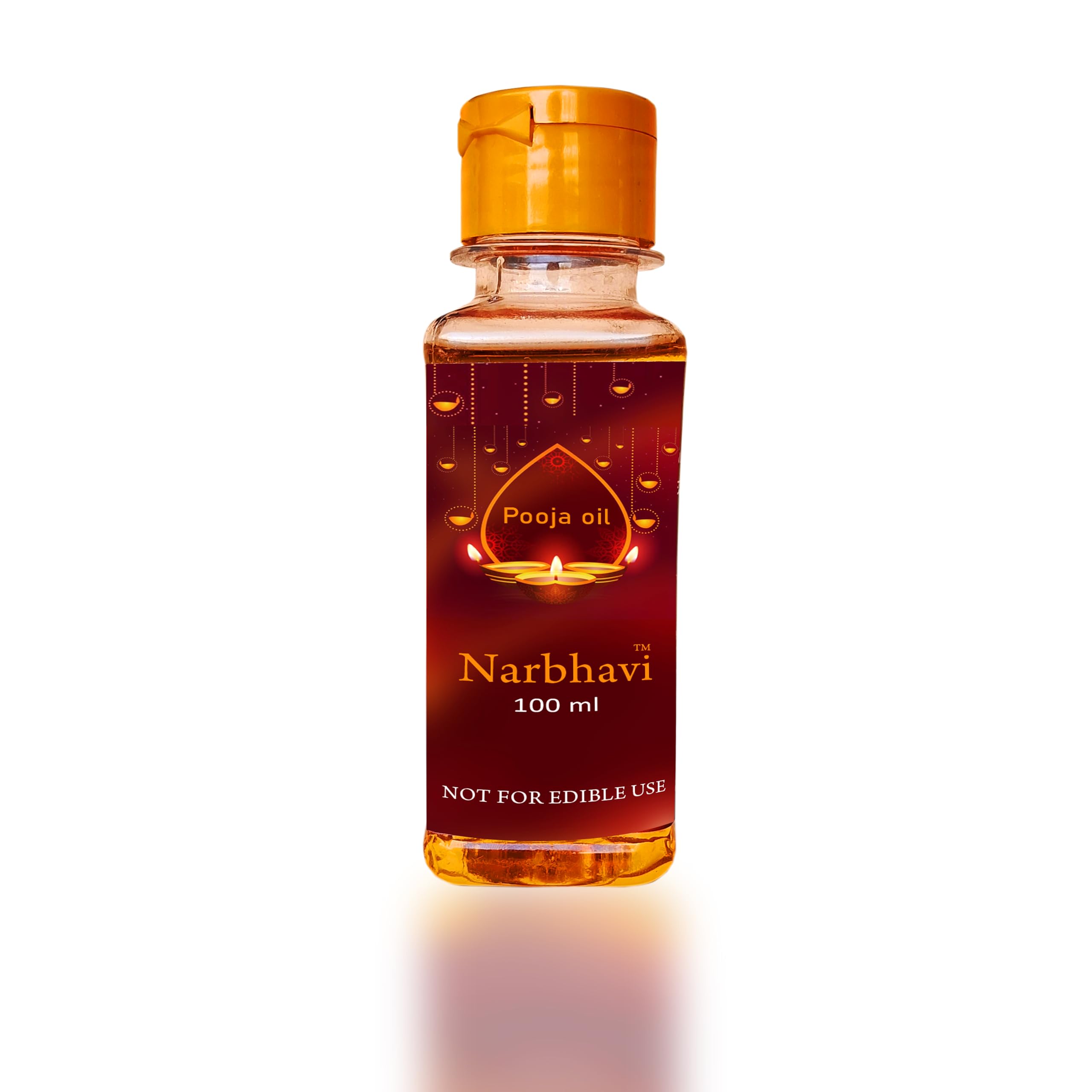 Narbhavi Pure Panchguna Deepam Pooja Oil | Til Oil for Pooja | Daily Pooja oil | Pooja Lamp Oil | with Jasmine Fragrance, Deepam