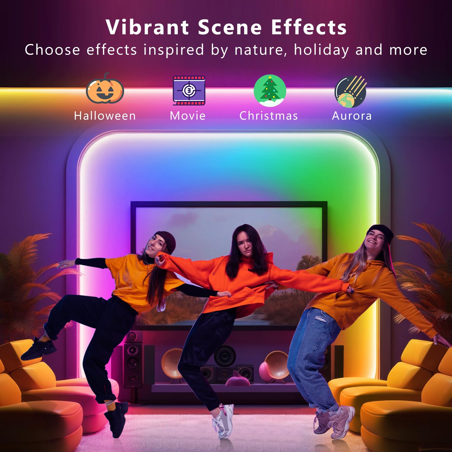 Daybetter 100Ft Smart Ic Wifi Led Strip Lights, Work With Alexa And Google Assistant, Bgric Led Lights App Control Segmented Diy