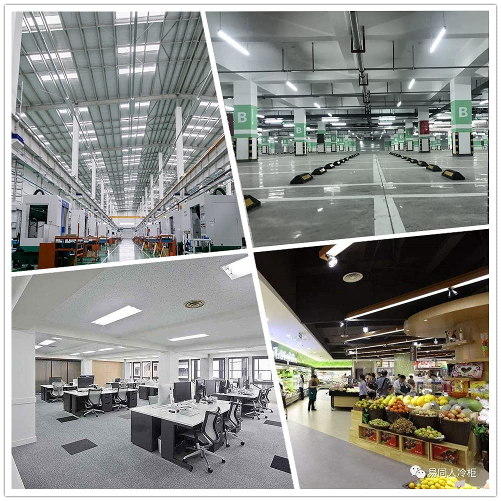 Mkujoo 12 Pcs 4Ft 24W T8 Led Tube Light White Daylight 6000K 4' Led Bulbs Garage Warehouse Shop Light Ballast Bypass G13 Base T1
