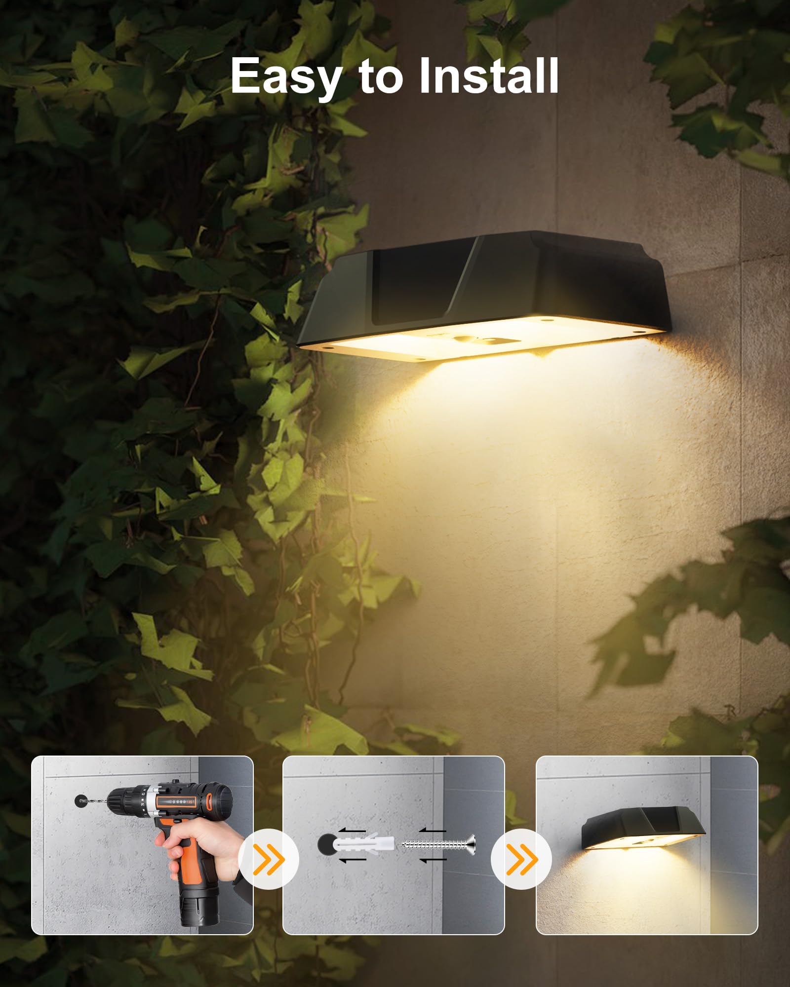 Solar Outdoor Lights - 12 Pack With Warm White, Cool White, 7 Rgb Solid Color, Ip65 Waterproof Deck Lights For Outside Railing,