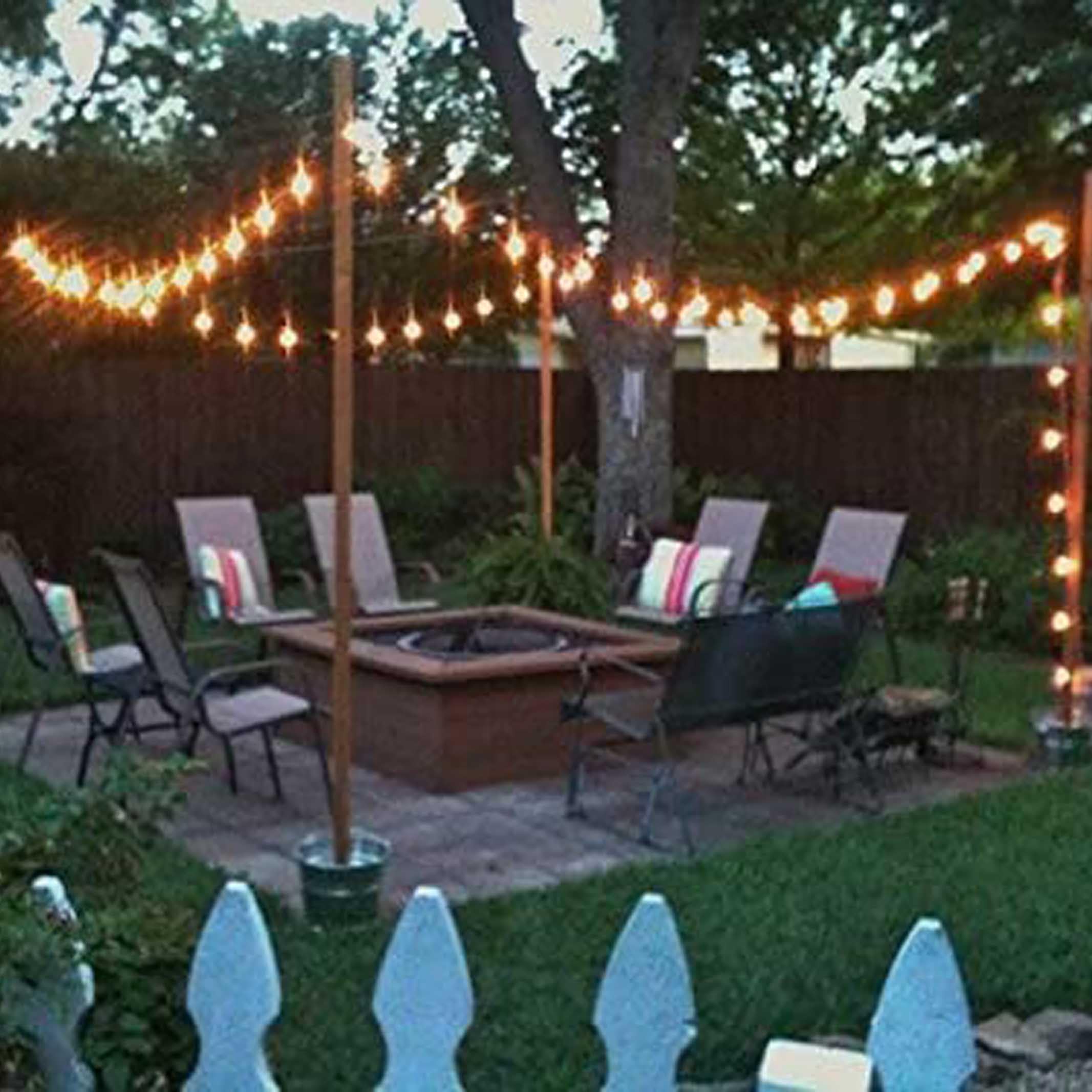 Banord 48FT Outdoor String Lights - Waterproof with 2W Dimmable LED Bulbs, Warm White, Perfect for Patio, Garden, Deck, and Party