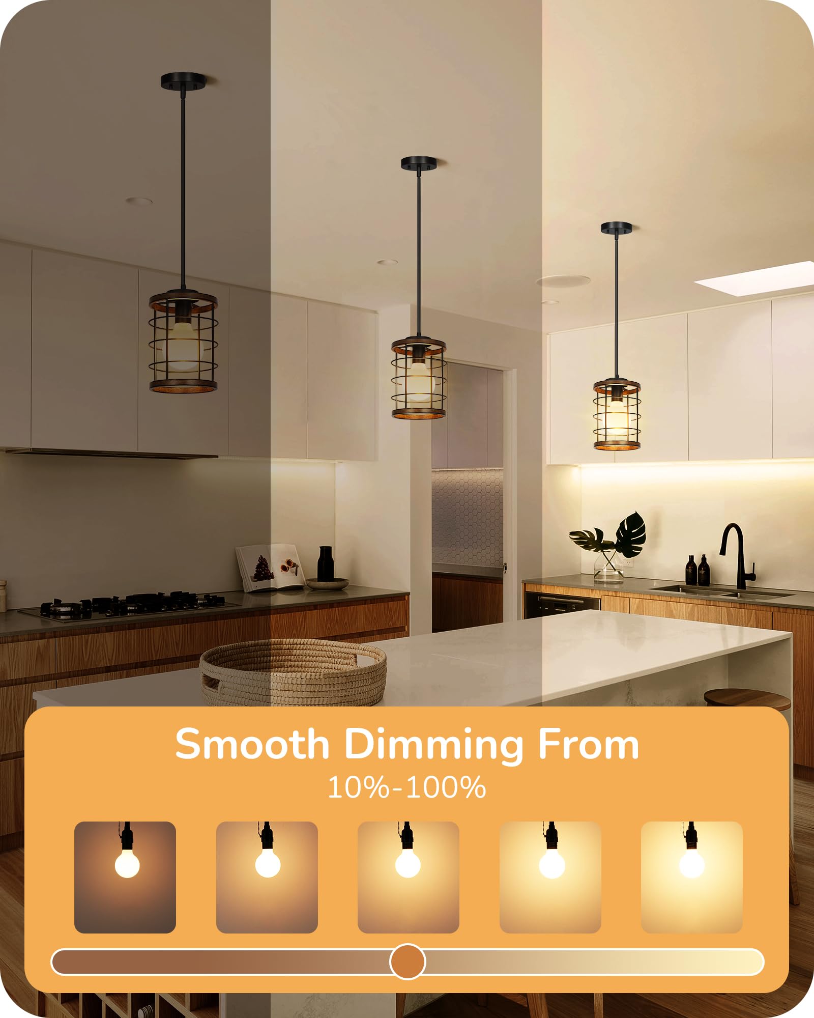 Edishine Dimmable G25 Globe Led Edison Light Bulb, 5W Equivalent 60W, Cri90+ Vanity Light Bulbs, Milky Glass Led Light Bulb For