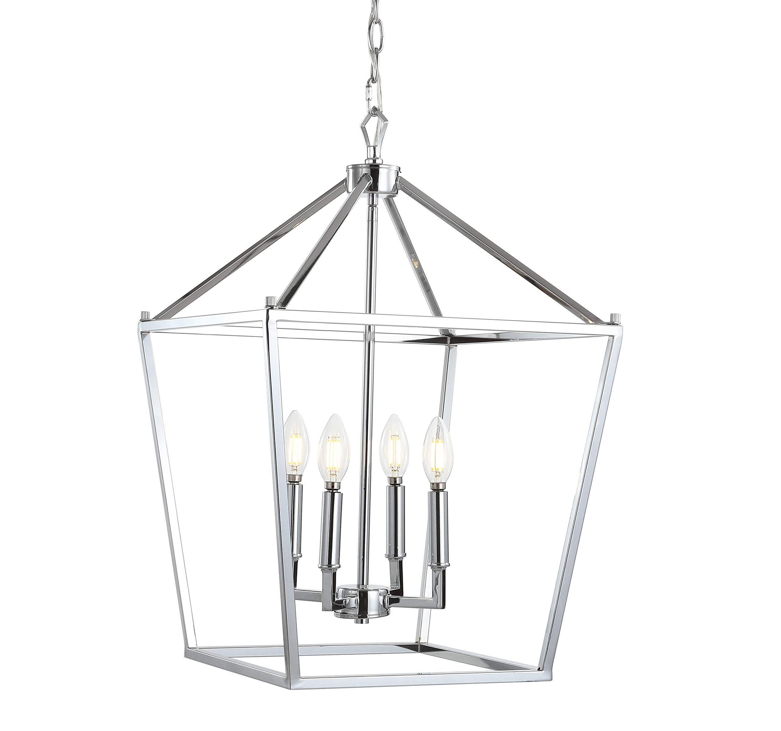 JONATHAN Y JYL7437C Pagoda Lantern Dimmable Adjustable Metal LED Pendant Classic Traditional Farmhouse Dining Room Living Room K