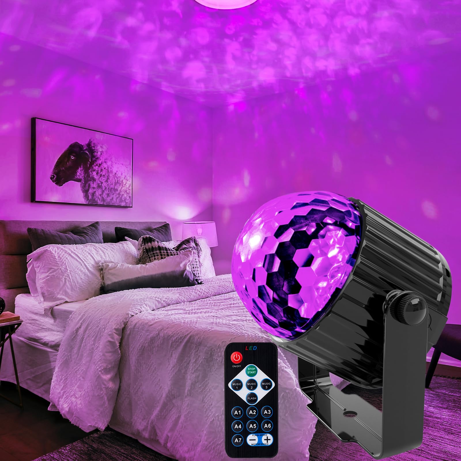 RAYXEMDAC 2PACK UV Black Light,Flood Light with Plug 6W LED,Neon Glow for Glow Party,Halloween, Fluorescent Poster,Body Paint, A