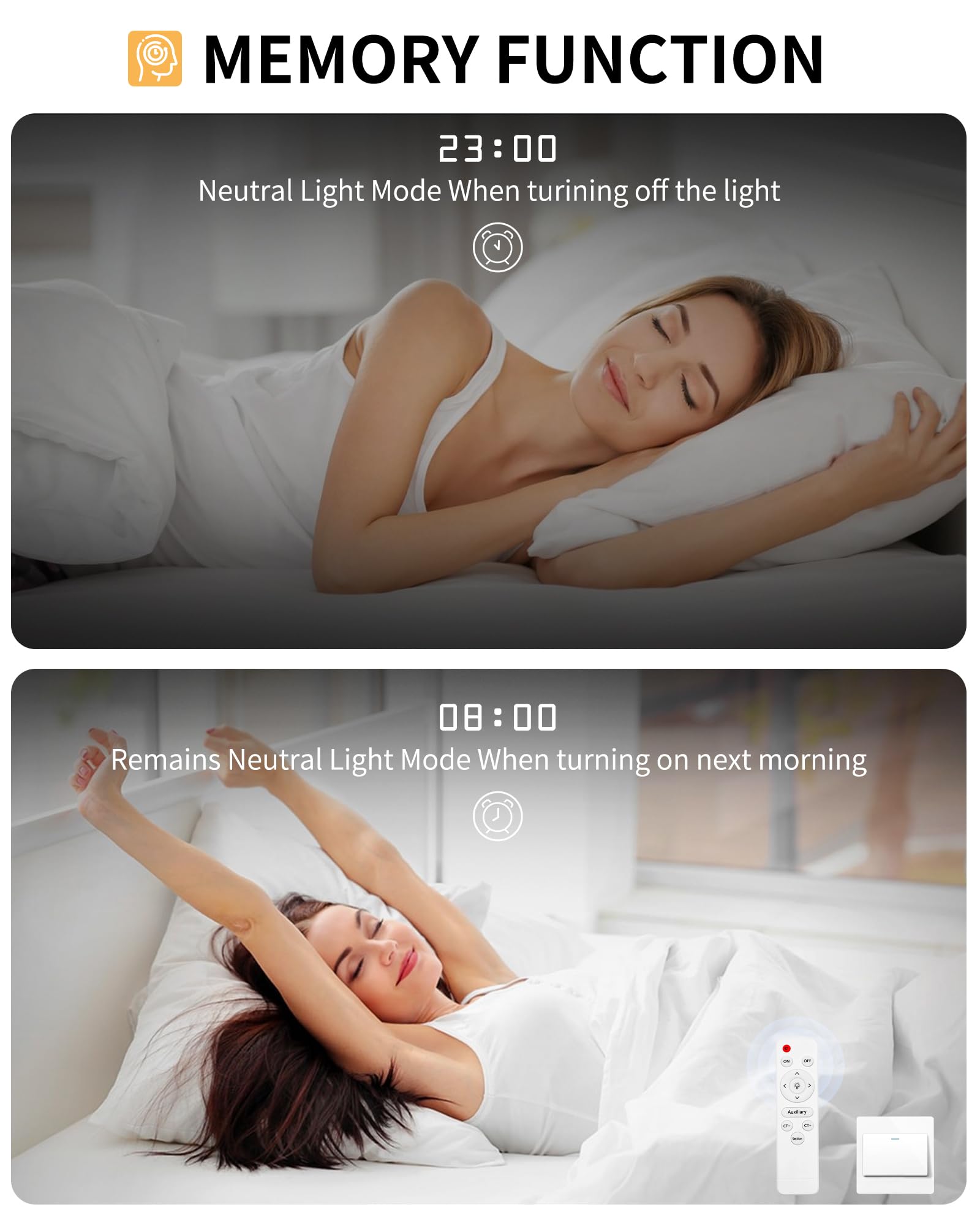 Seable Modern Led Ceiling Light, Dimmable 7 Rings Flush Mount, 130W 3000K-6500K For