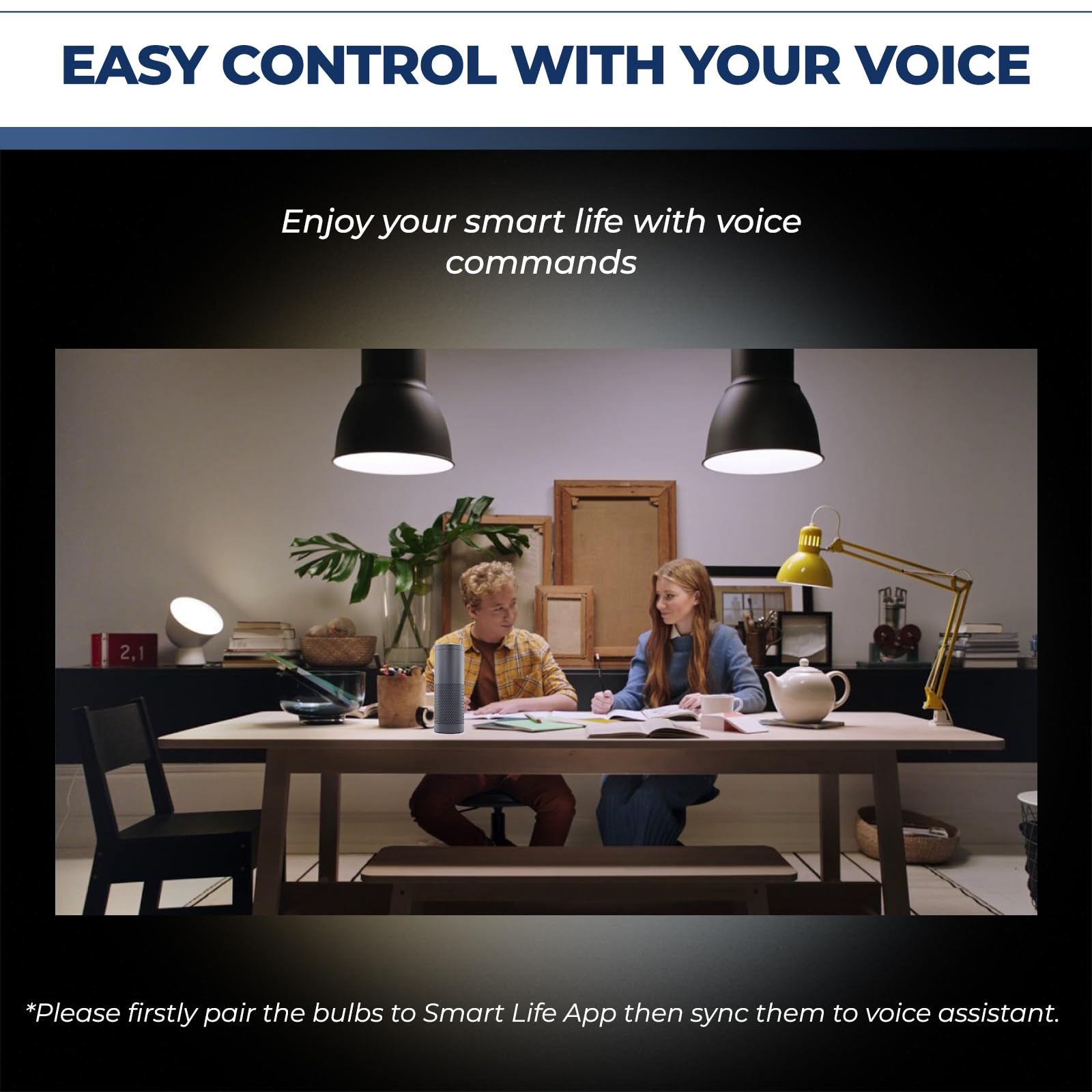 Lightinginside Smart Light Bulbs 60W Equivalent, WiFi A19 E26 RGBCW, 9W 800LM, 6 Pack, Compatible with Alexa/Google Assistant