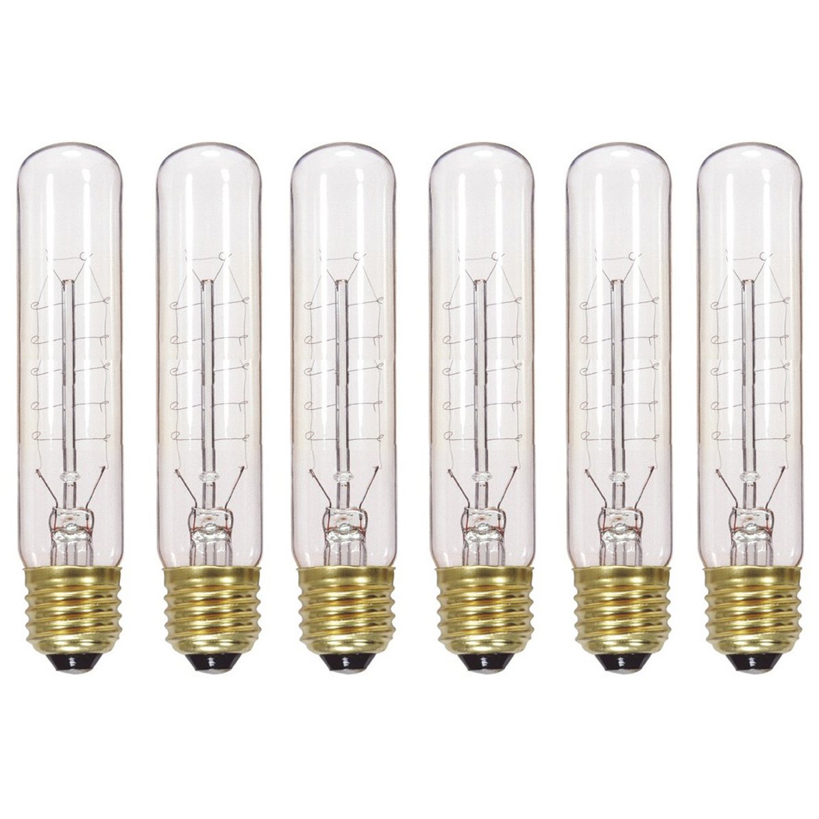 Satco S2415 6-Pack 20T9/CL/120V Vintage