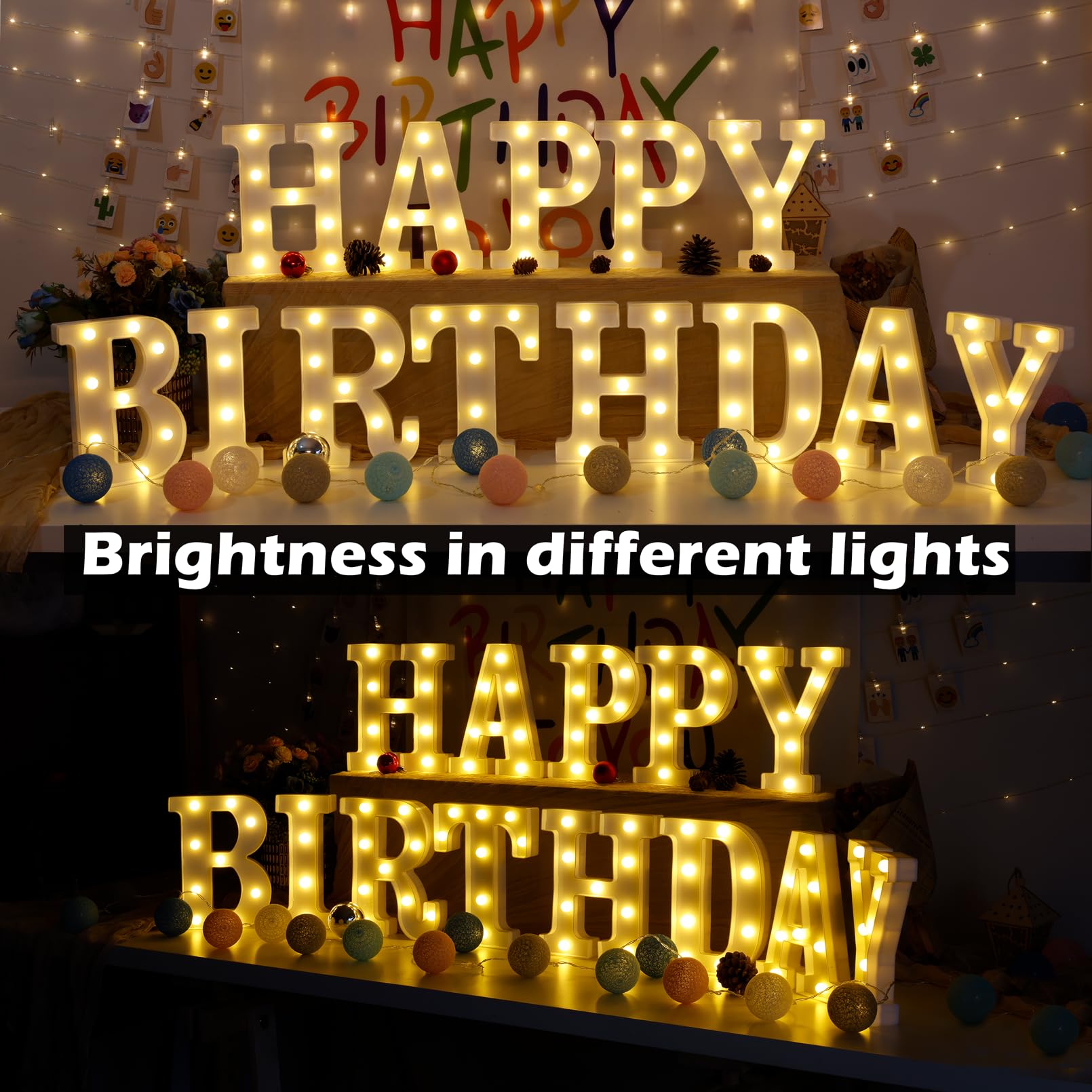 Tronsboo Led Marquee Sign Light Up Letters, Alphabet Light Up Letters Sign, Battery Powered Led Letter Lights For Night Light, Wedding, Birthday, Party, Christmas Or Home Decor (Letter I)