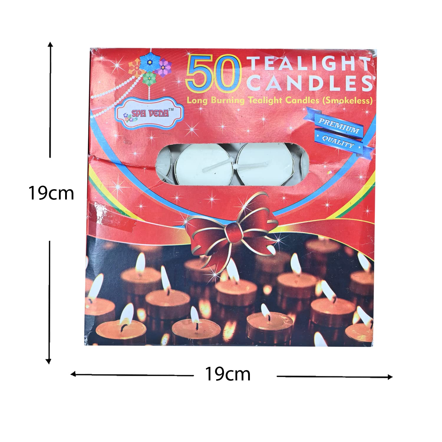 Jaipur Ace Decorative Tealight Candles Candle Tealight 100% Pure Wax Long Burning Tea Lights (Set of 50) (Wax Tea Light)