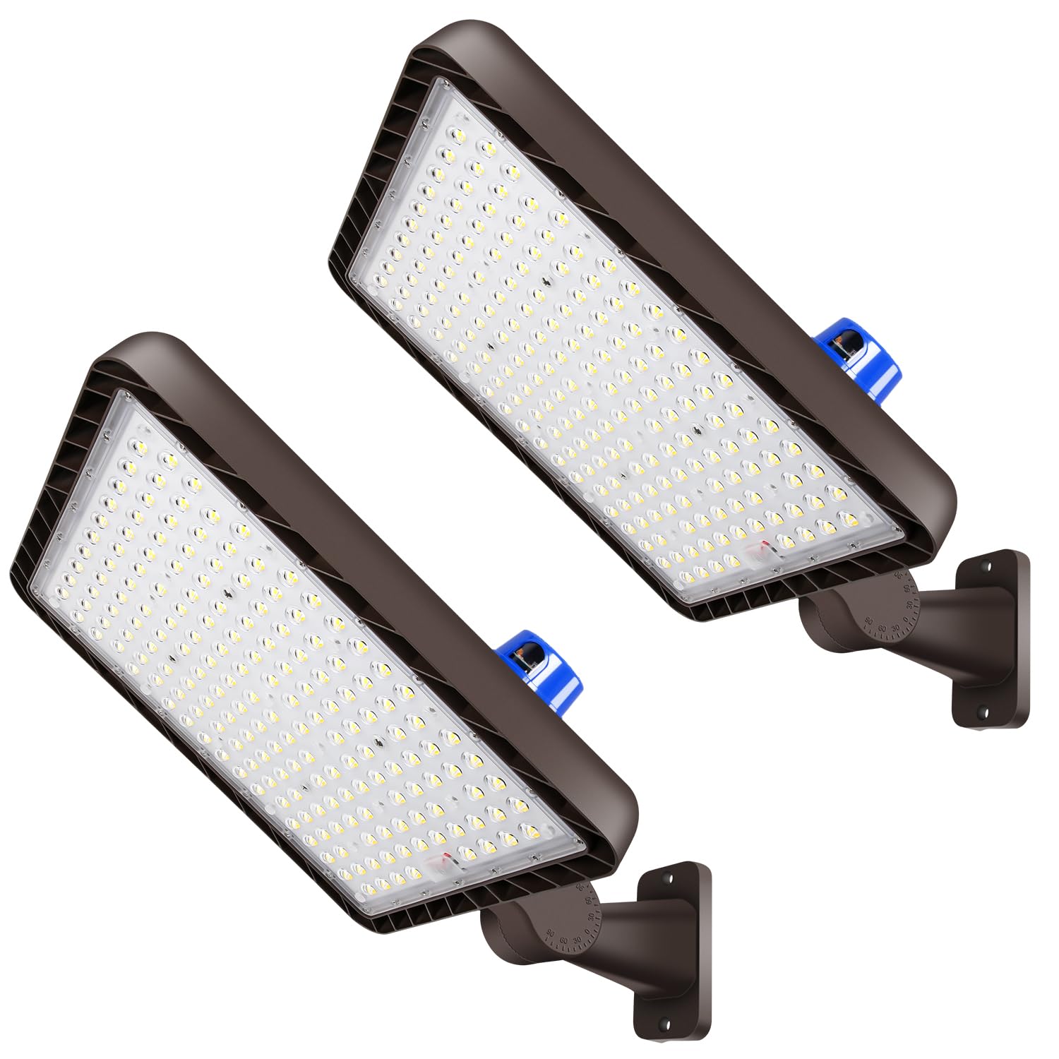 Ledmo 480W Led Parking Lot Light  Dusk To Dawn Outdoor Commercial Area Lighting  Ip65 Exterior 5000K 72000Lm Super Bright Security Flood Light Heavy Duty 2 Pack