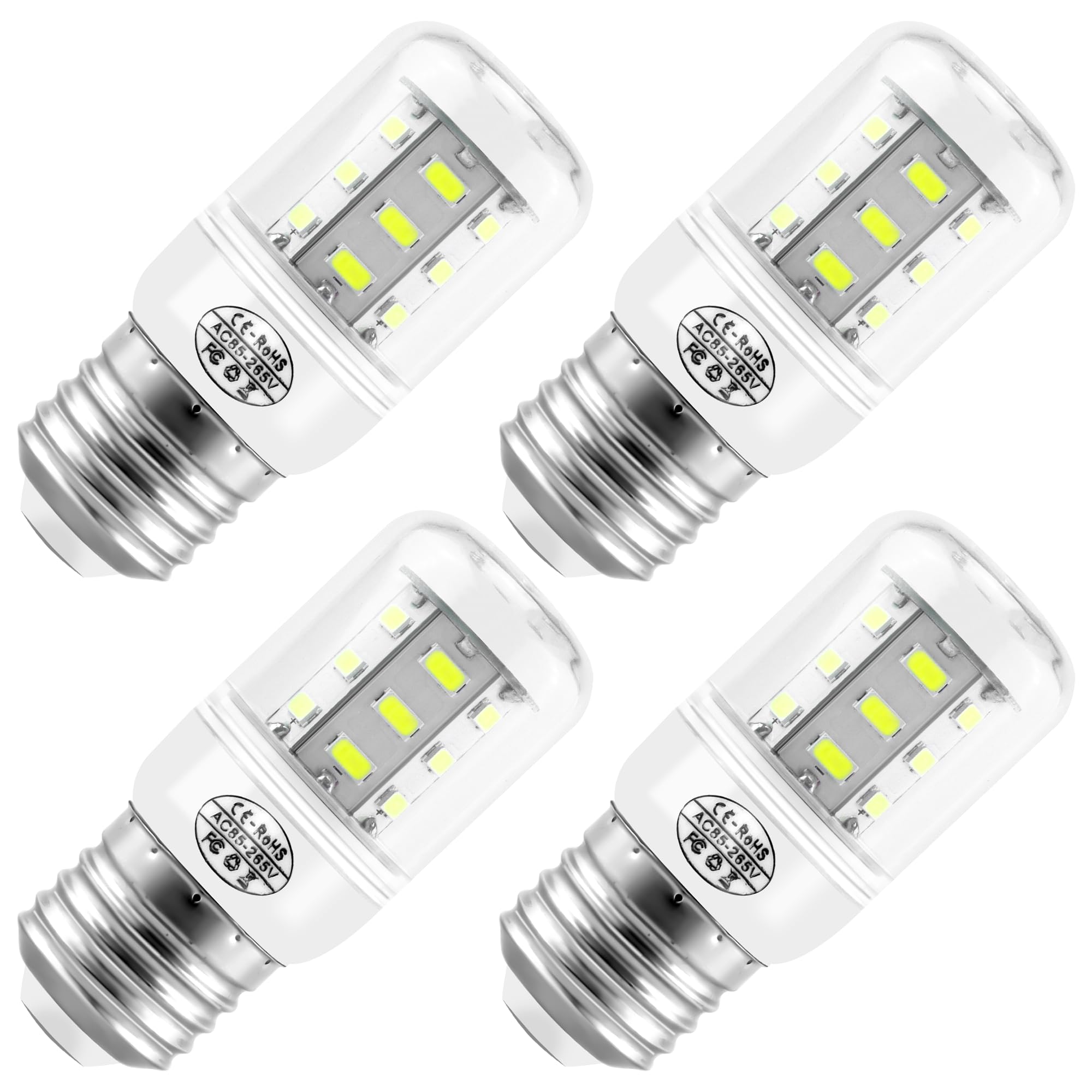 Updated 5304511738 Light Bulb Refrigerator kei d34l Bulb,LED Refrigerator Light Bulb 3.5W Compatible with frig.idaire Refrigerator Light Bulb AP6278388 PS12364857 (85V-265V White Light*4 Pice)
