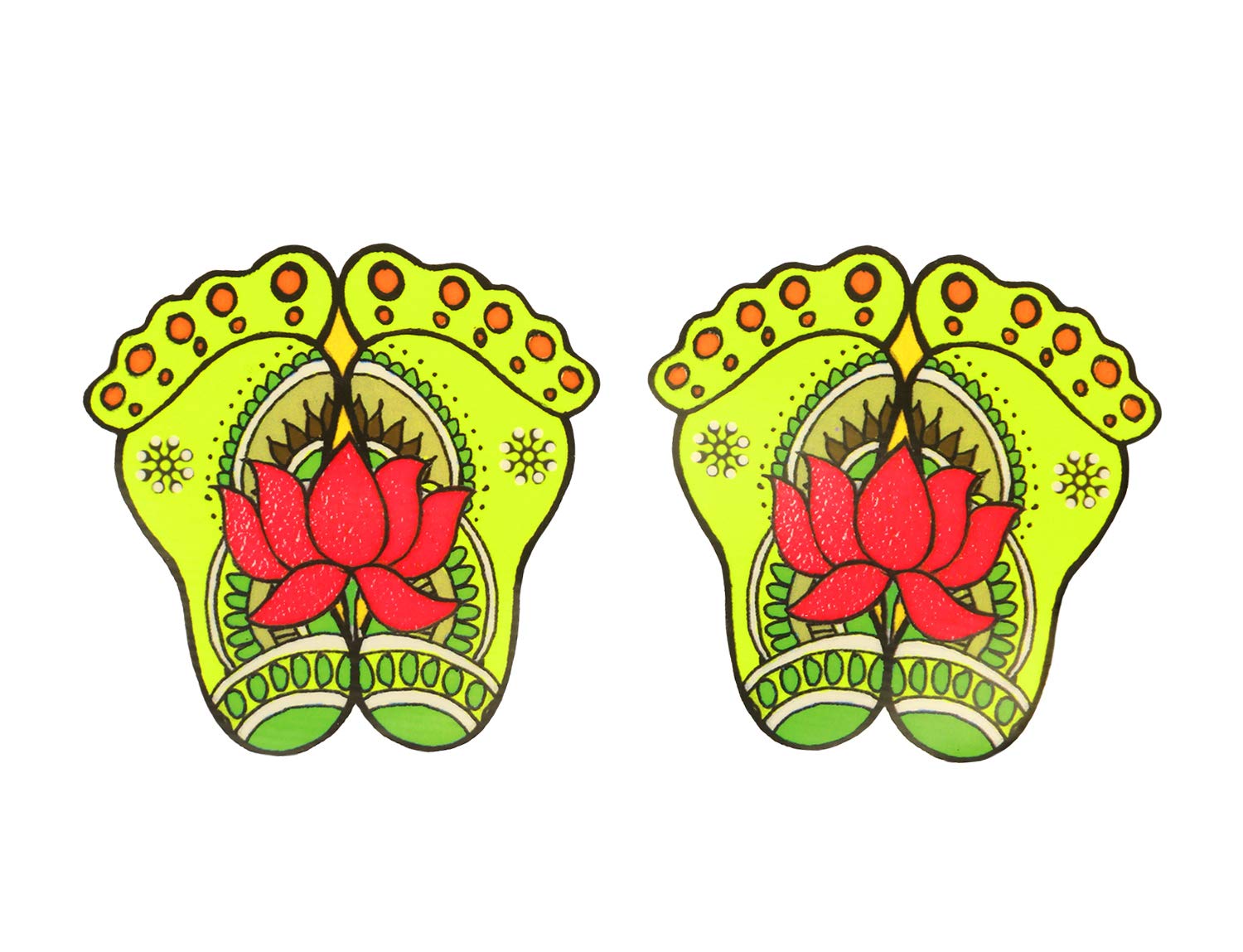 storeindya Clay Oil Lamp Set of 4, Multicolor, 2.75 x 3.25 x 0.75 inches, Traditional Floor Decor, Model SI-US-DC112