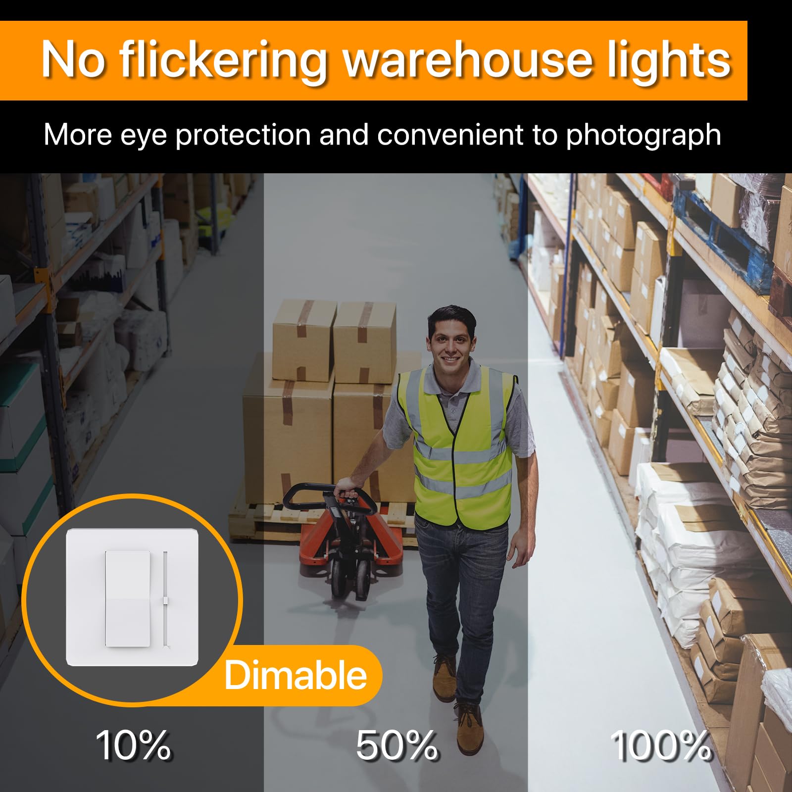 Demilare 250W Led High Bay Lights - 4 Pack Ufo High Bay Lights 37500 Lm, 5000K Daylight, 0-10V Dimmable, Ip65 Waterproof For Gar