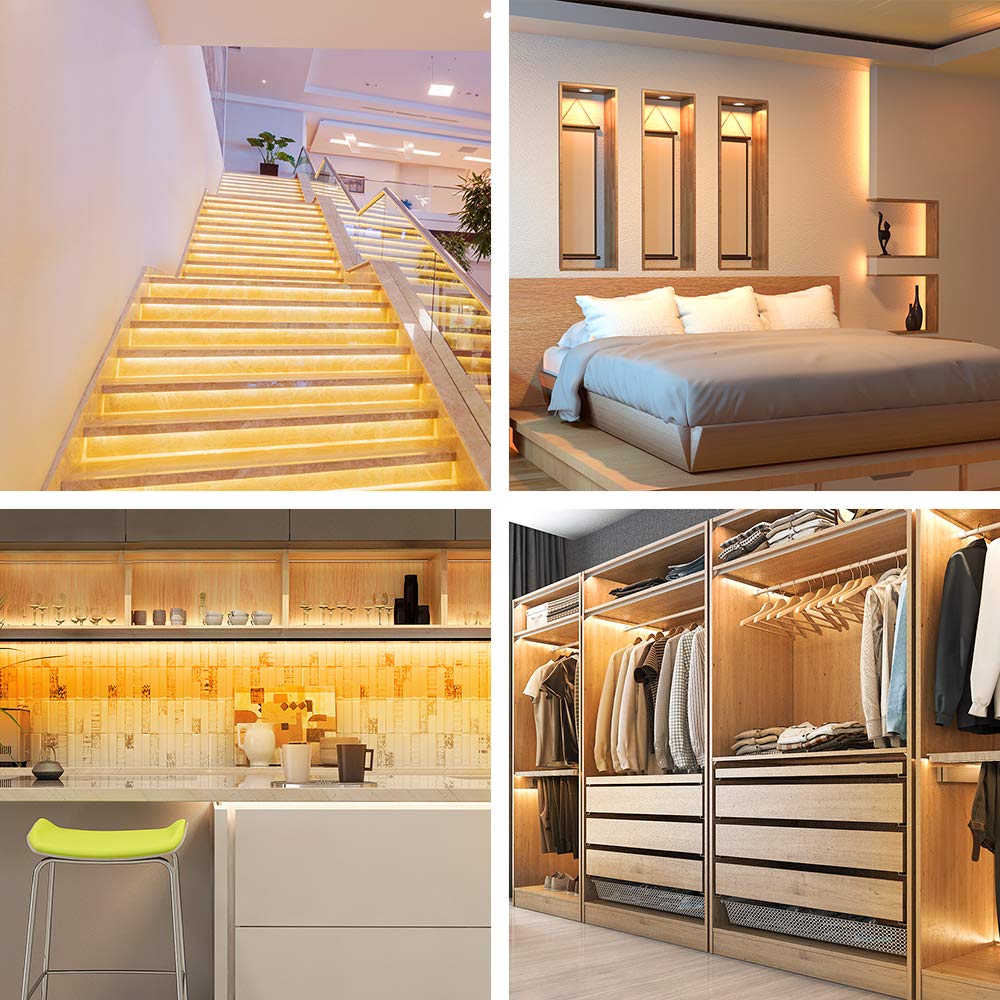 Govee Warm White Led Strip Lights, Bright 300 Leds, 3000K Dimmable Light Strip 16.4Ft With Control Box, Led Lights For Bedroom, Kitchen Cabinets, Living Room, Etl Listed Adapter Included