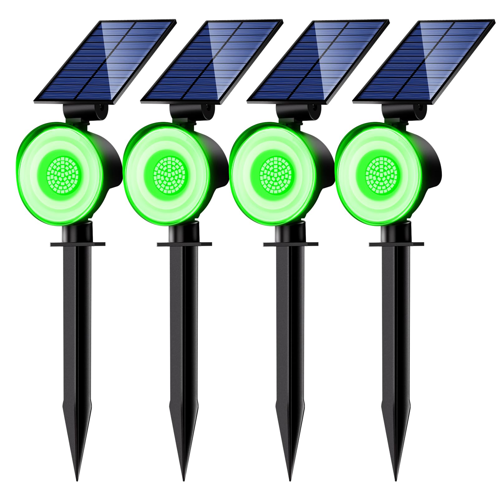 nipify 4 Pack Solar Lights Outdoor Waterproof  53 LED Solar Spot Lights with 3 Modes Landscape Spotlights for Outside Garden Yard Trees