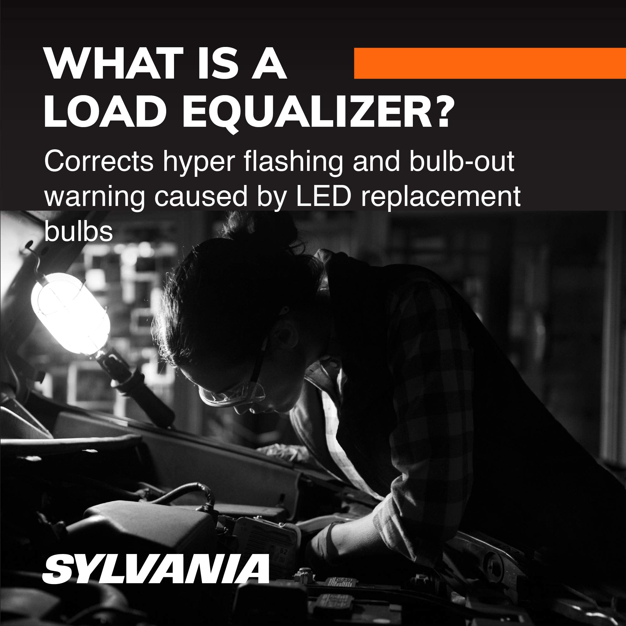 SYLVANIA - Load Equalizer 27 Watt (at 12.8V) - Turn Signal Load Equalizer for LED Light Bulbs, Corrects Hyper Flash & Bulb Out W