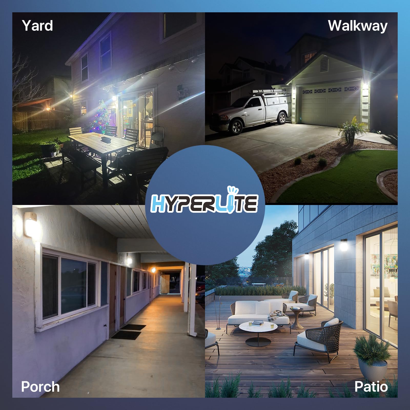 Hyperlite Led Wall Pack Light 30W 2-Pack, 3600Lm, 5000K, Brown, With Dusk To Dawn Photocell For Exterior Use