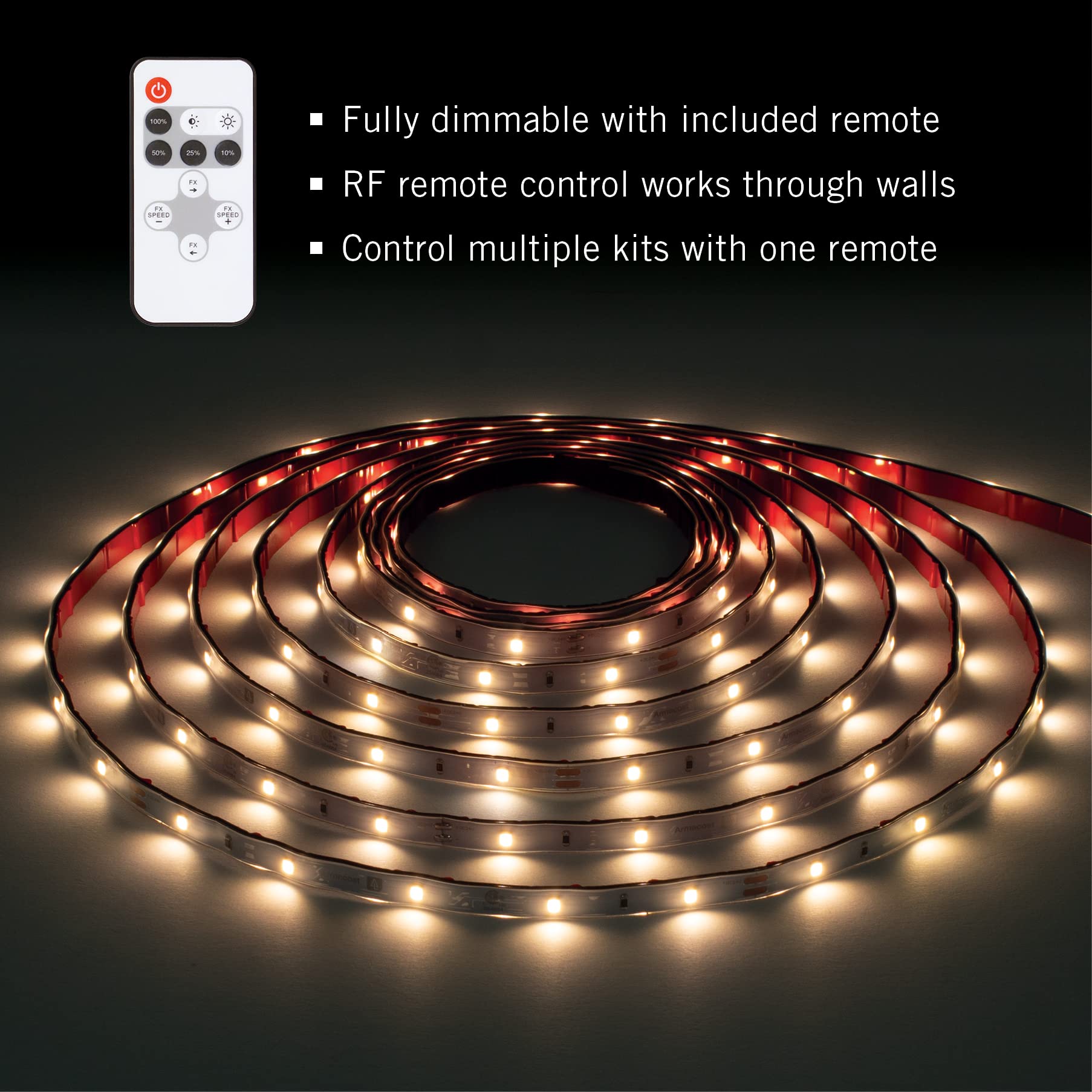 Armacost Lighting Ribbonflex Home 24V White Indoor Outdoor Led Strip Light Kit 421340, 24 Ft