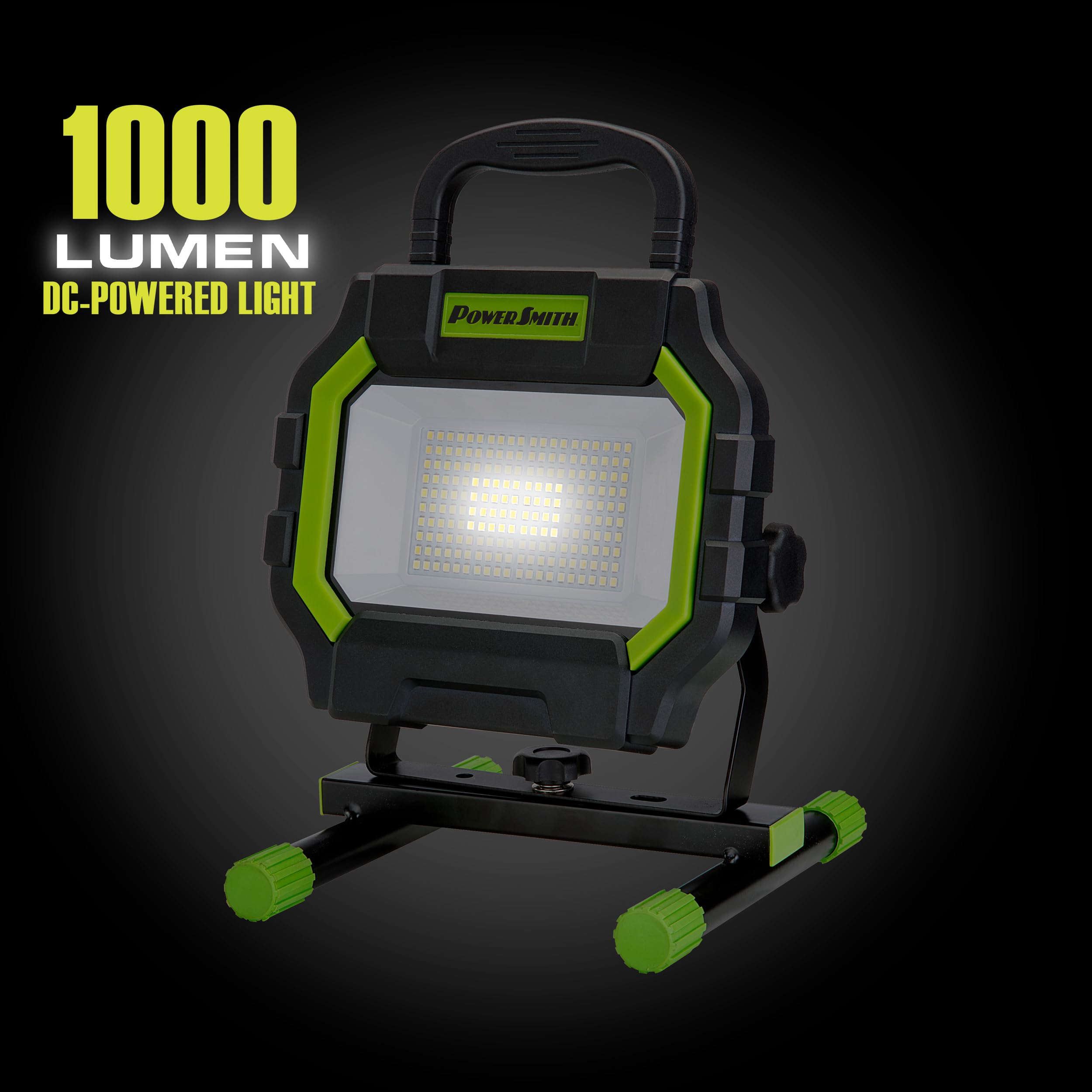 PowerSmith PWL50R10H 2 in 1 Hybrid, 5000 Lumen AC and 1000 Lumen Rechargeable DC Includes 5 ft. 16 AWG Extension Cord, LED Work
