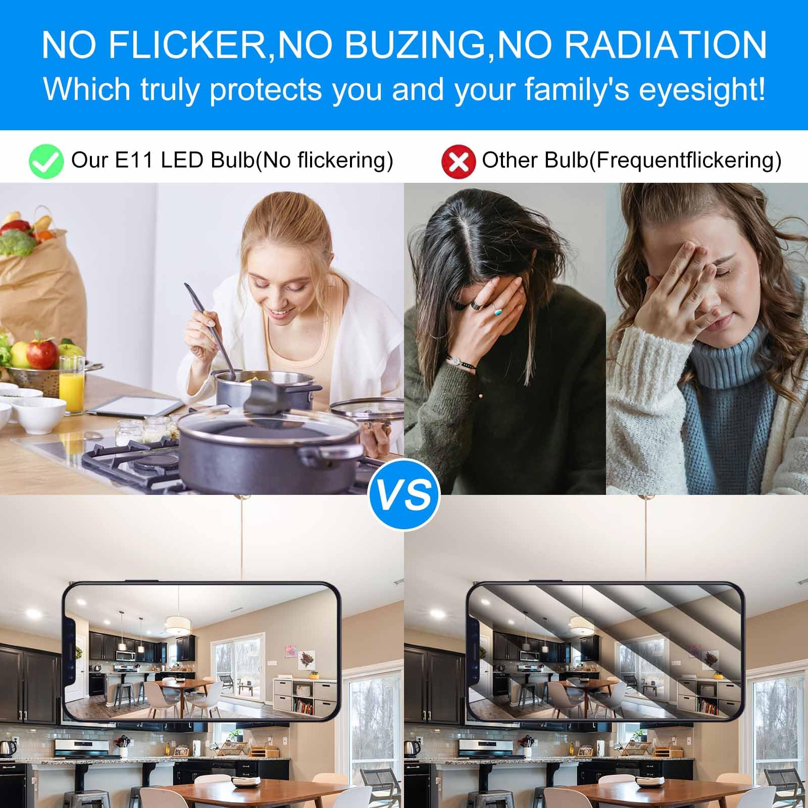 E11 Led Bulb Dimmable,Jde11 75W Halogen Bulbs Equivalent,T4 Mini Candelabra Led Bulb Dimmable 7W 750Lm,Daylight White 6000K,120V