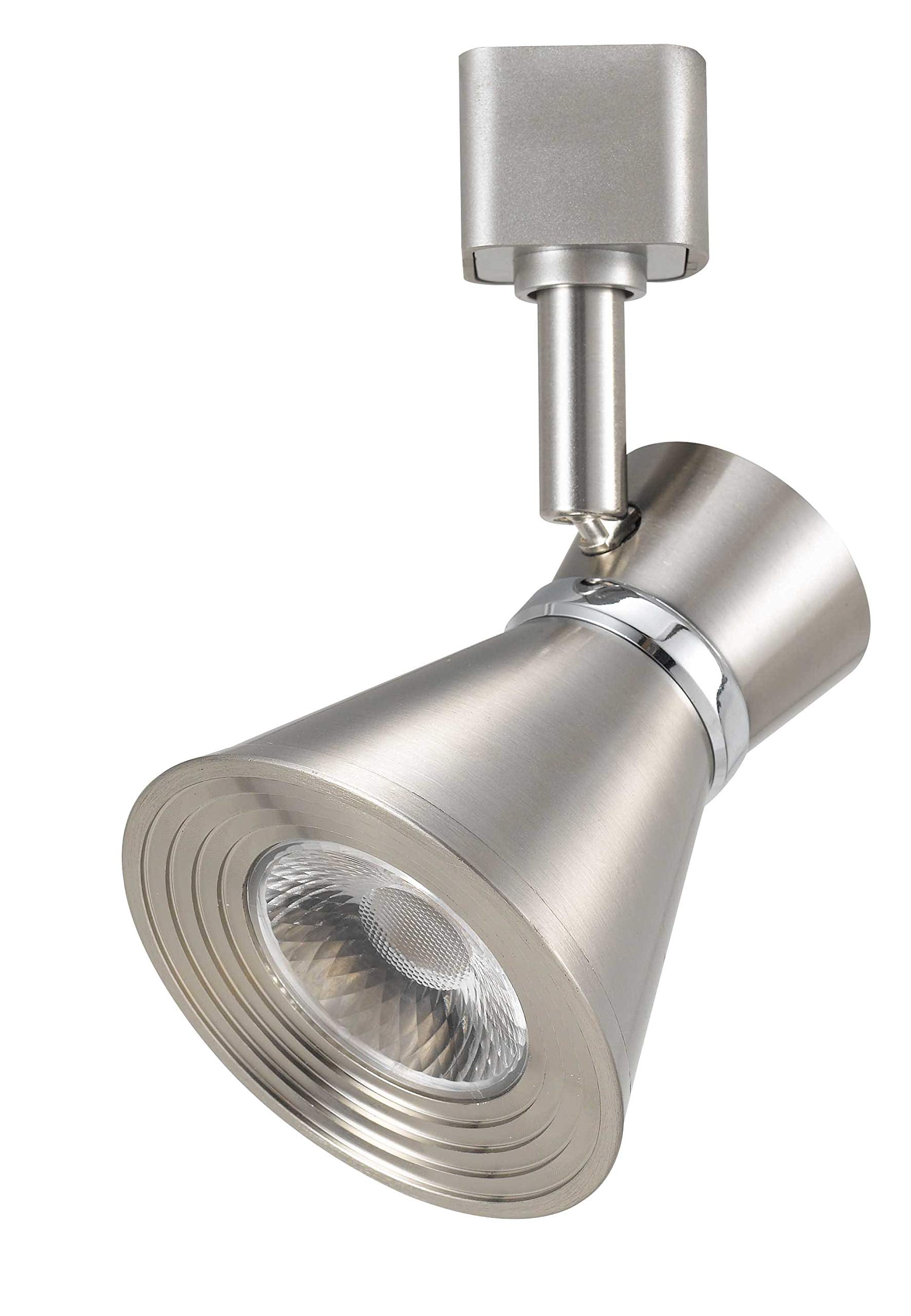 Cal Lighting HT-811-BS Dimmable Integrated LED12W, 700 Lumen, 90 CRI, 3000K, 3 Wire Track Fixture, Brushed Steel